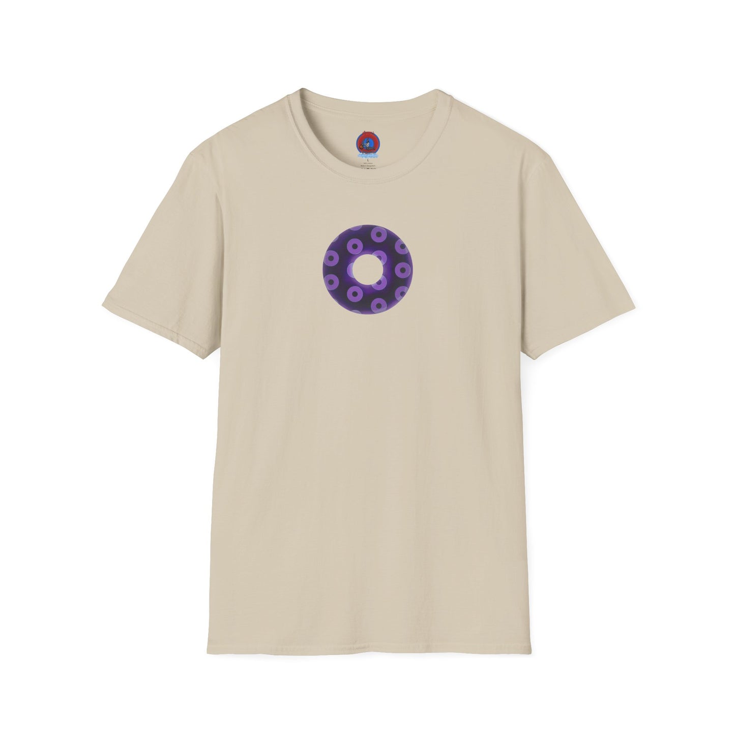Plain Donuts/Unisex Soft-Style - "Plain Blimpy Paradoxical Donuts" - dark purple/light purple donuts