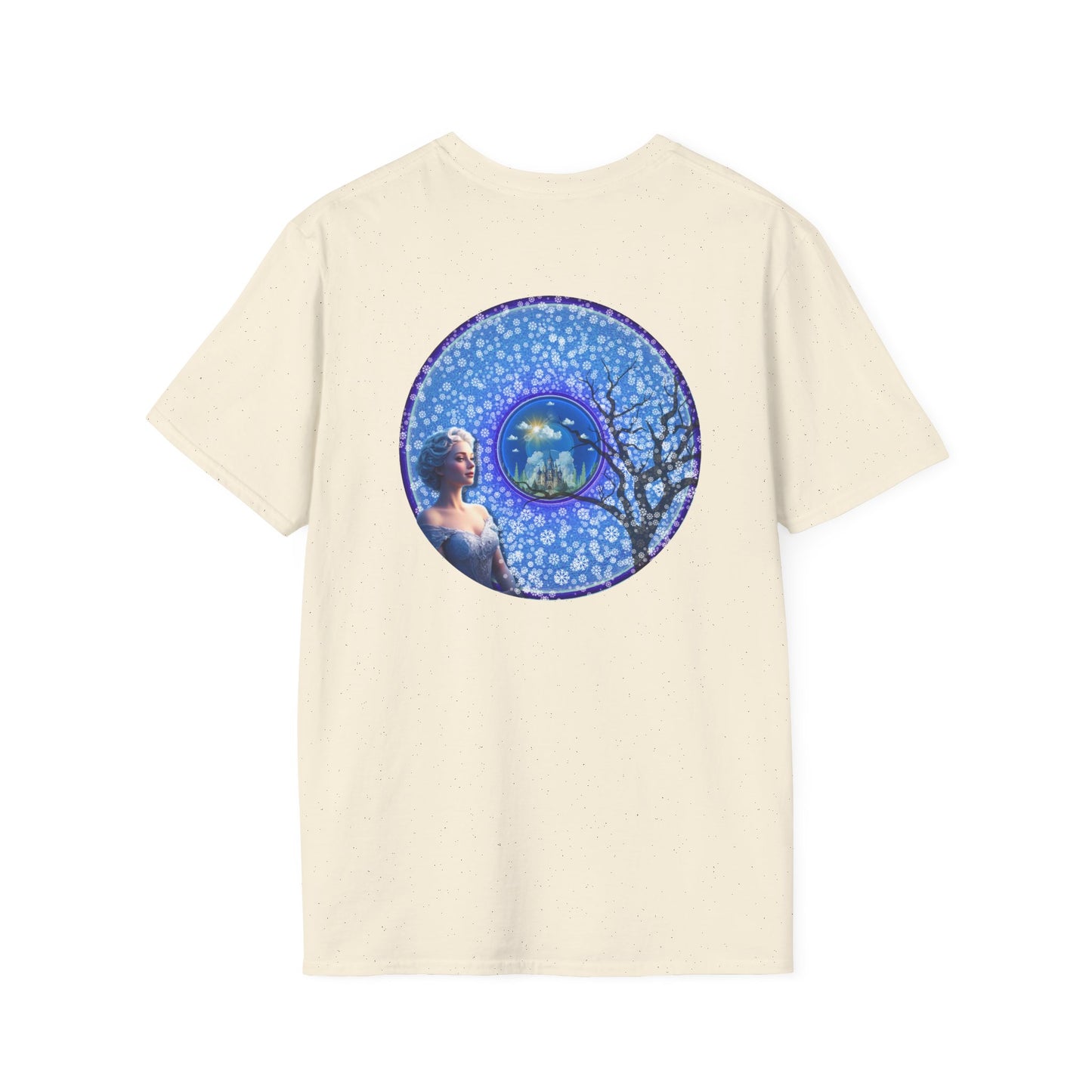 Classic Donut Tee - Unisex Soft-Style - "The Donut Locked in Glaciers" - series 1.0 - blue donut