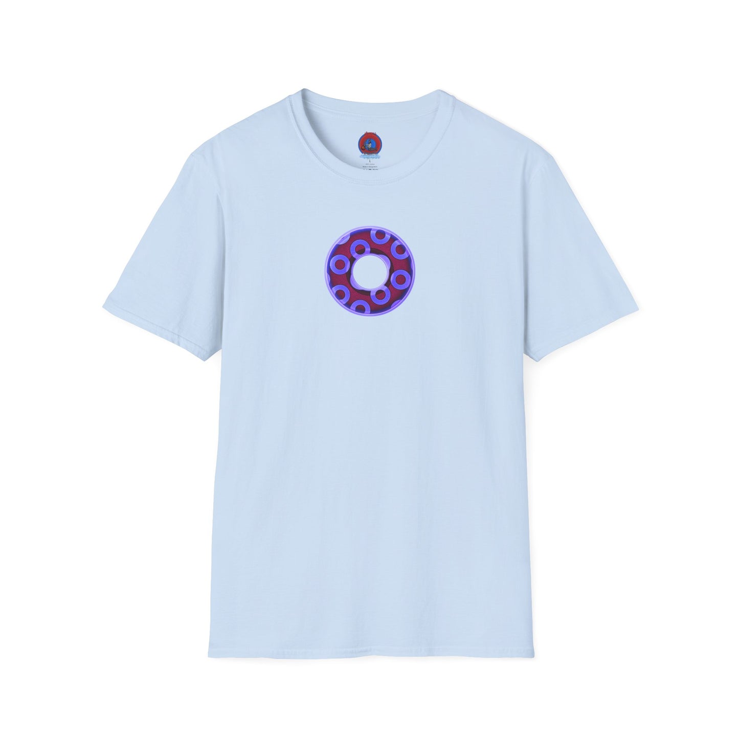 Plain Donuts/Unisex Soft-Style - "Plain Rustic Paradoxical Donuts" - violet/dark purple donuts