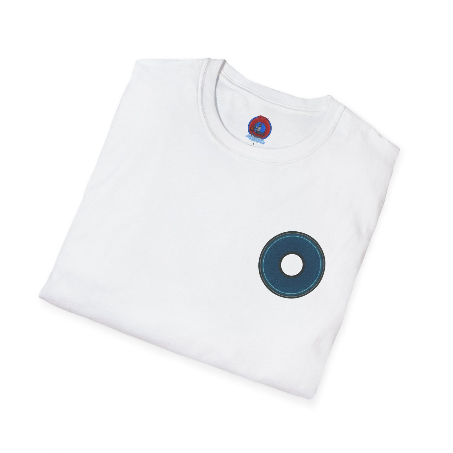 Classic Donut Tee - Unisex Soft-Style - "Symmetry Donut" - series 1.0 - blue/black donut