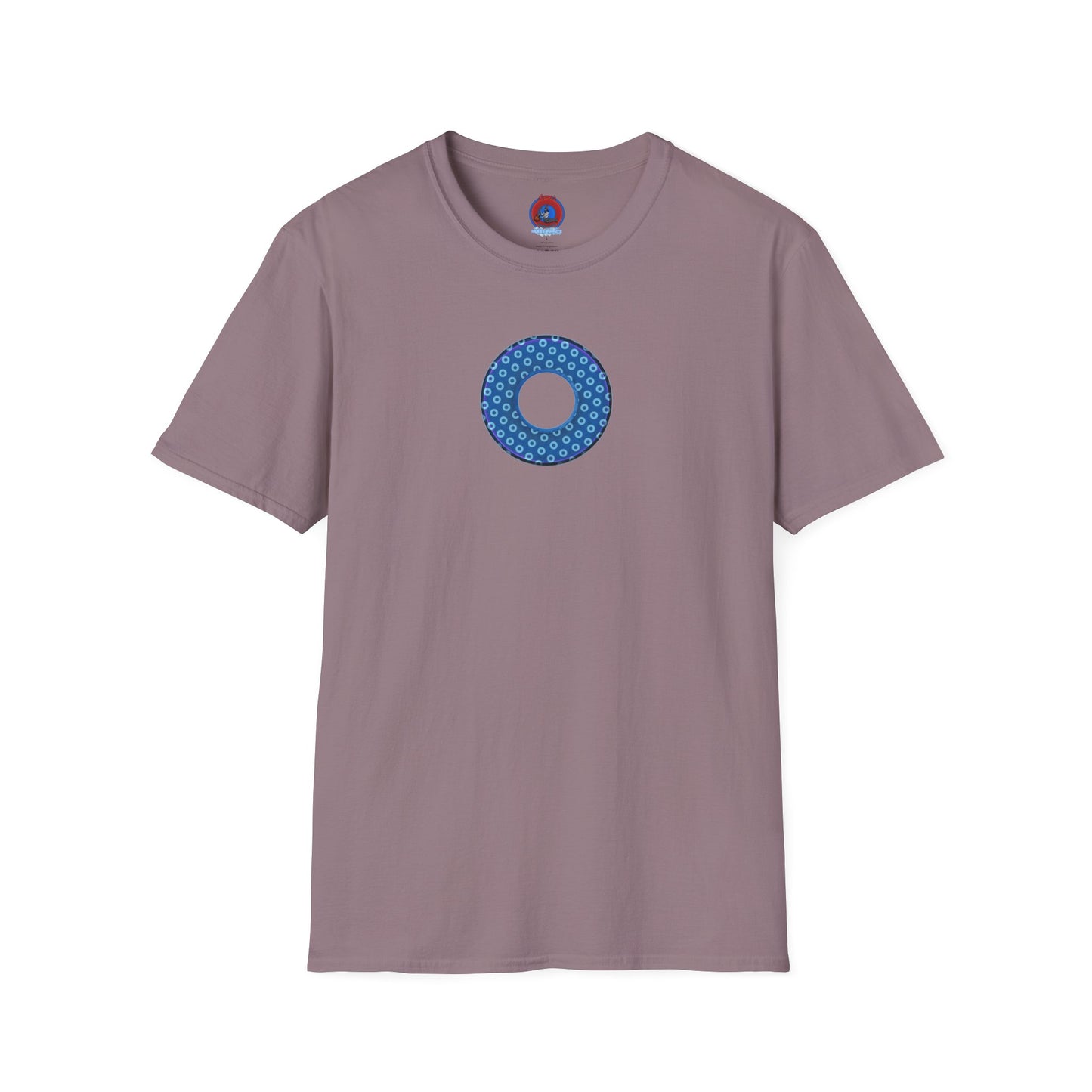 Plain Donuts/Unisex Soft-Style - "Plain Electric Paradoxical Donuts" - light blue/dark blue donuts