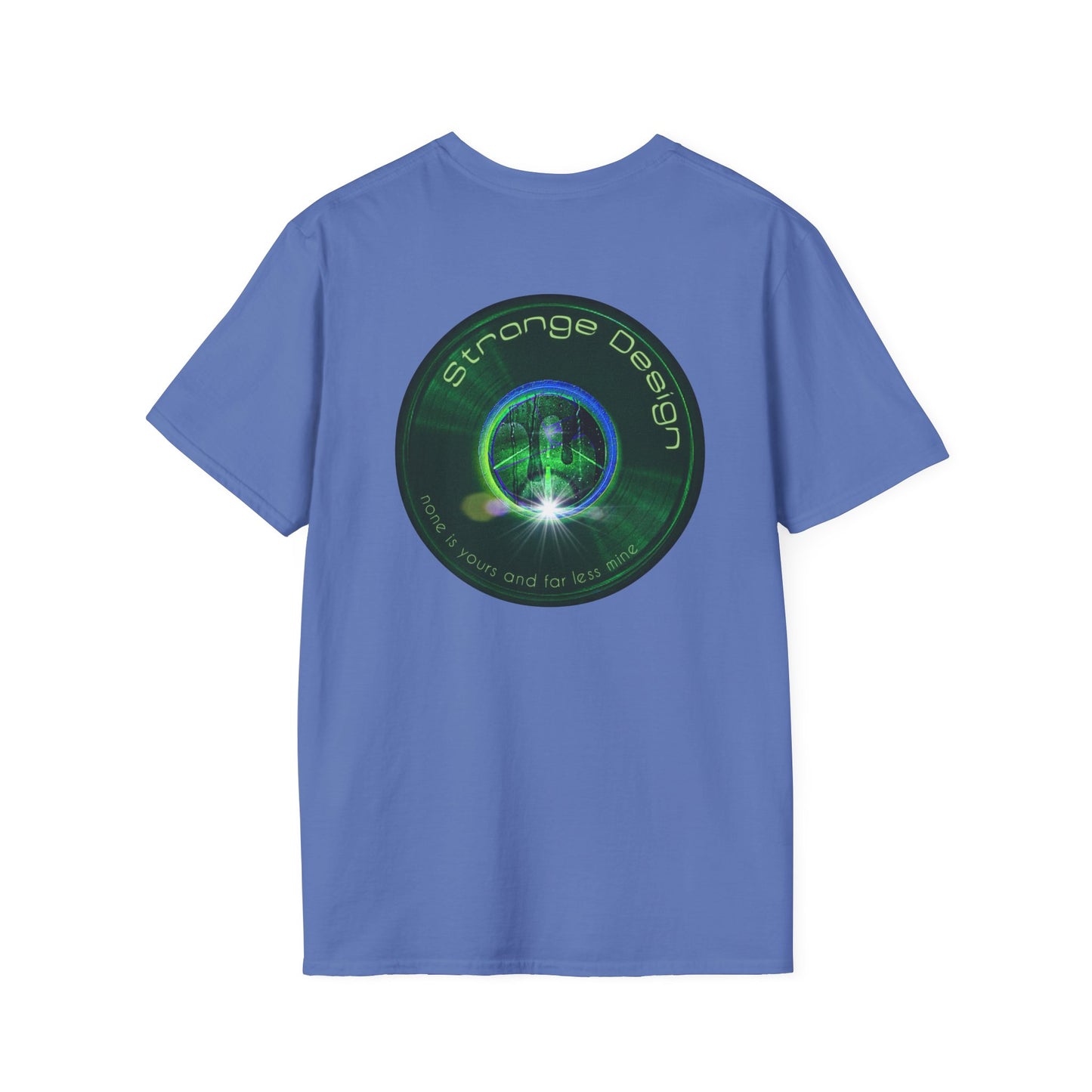 Classic Donut Tee - Unisex Soft-Style - "The Strangely Designed Donut Tee" - series 1.0 - green donut
