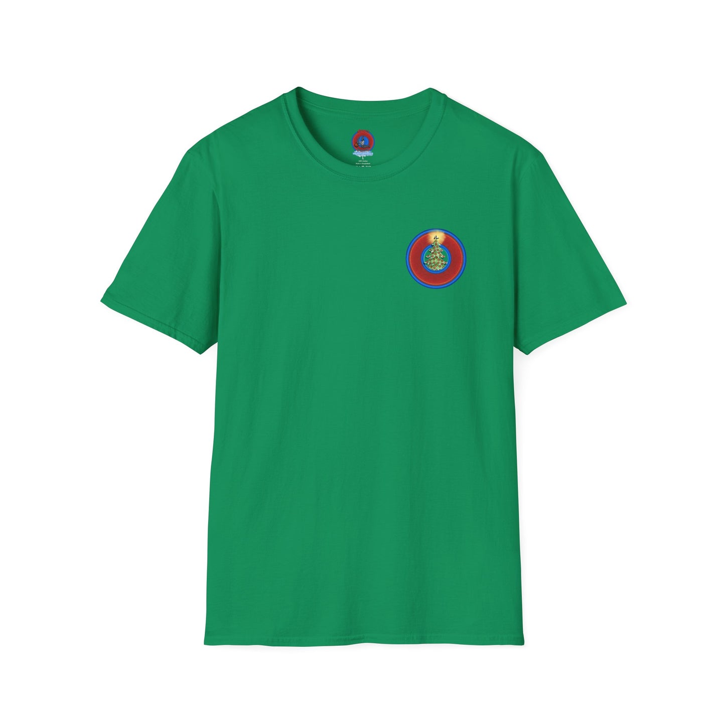 Classic Donut Tee - Unisex Soft-Style - "It's Always Phishmas in Philly" - rustic red/blue donut
