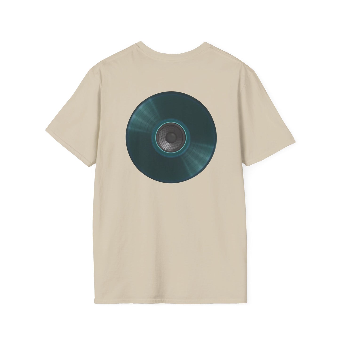 Classic Donut Tee - Unisex Soft-Style - "The Plain Record Donut" - series 1.0 - dark teal green