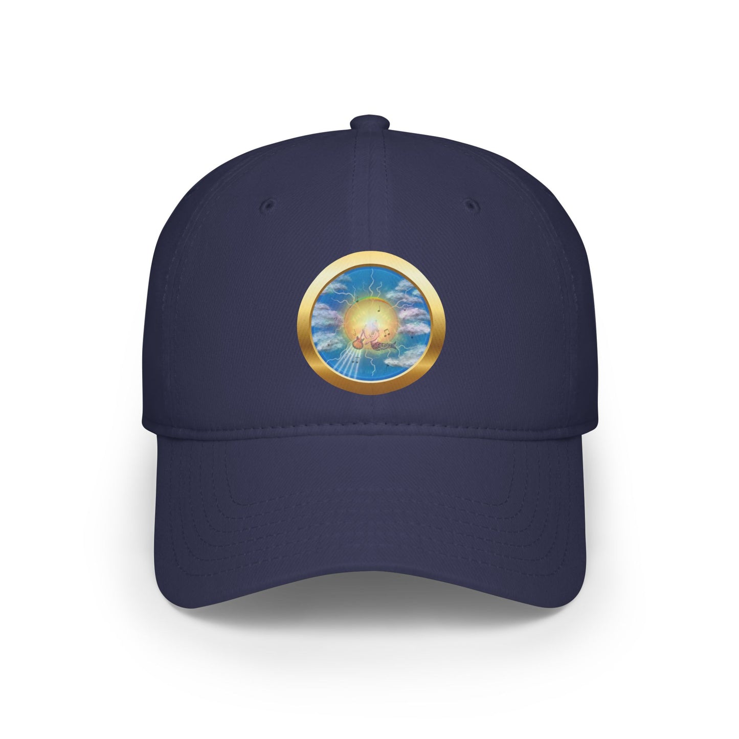 Lumpy Donut Baseball Cap - "The Divided Donut" - variant 3 - sky donut w/ [*charitable donut]