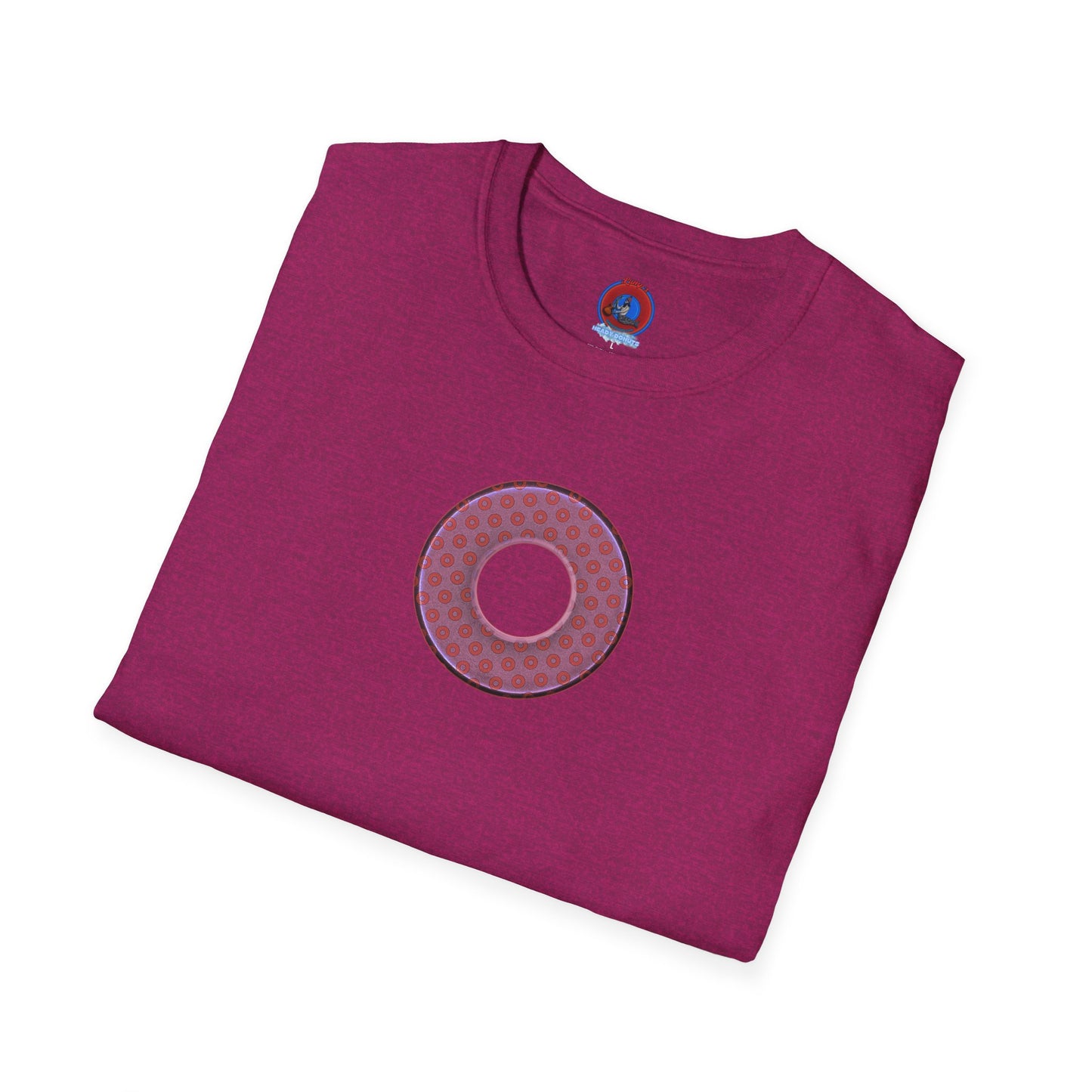 Plain Donuts/Unisex Soft-Style - "Plain Electric Paradoxical Donuts" - pink/mauve donuts
