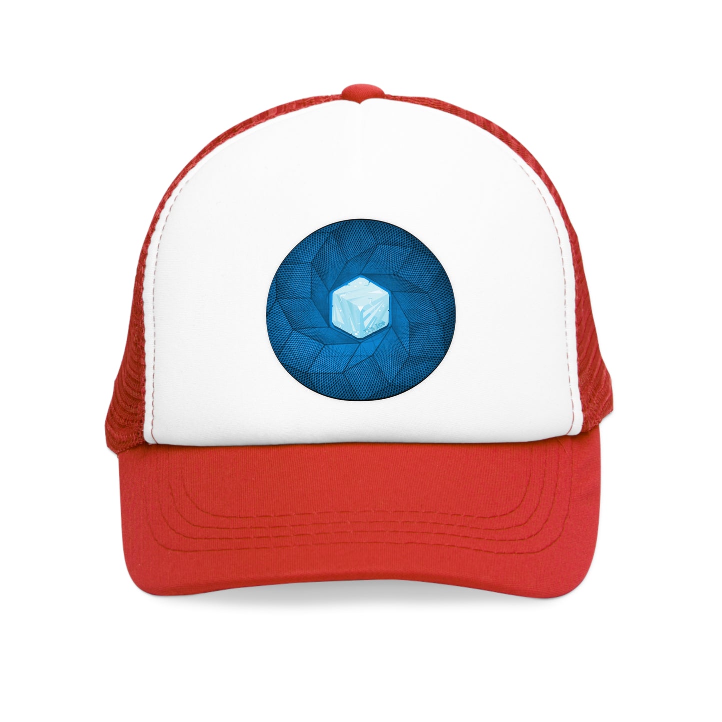 Lumpy Trucker Hat - "Ice Cub's Donut" -variant 2 - blue donut