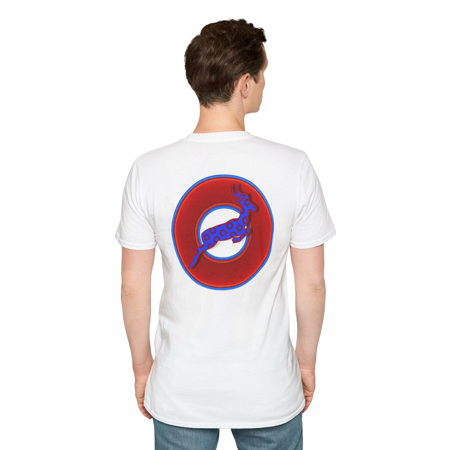 Classic Donut Tee - Unisex Soft-Style - "Out of Control Donut" - vivid red donut - variant 1