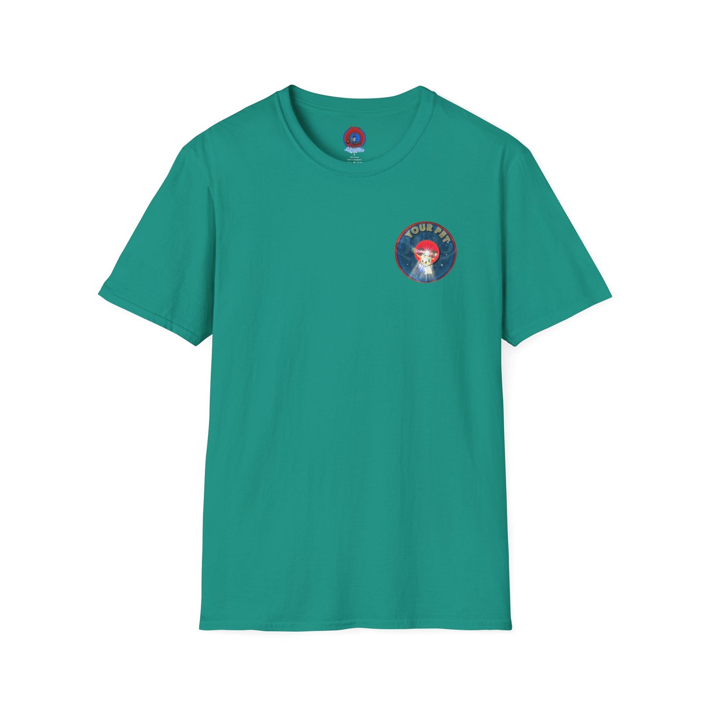 Classic Donut Tee - Unisex Soft-Style - "Your Pet Cat's Phavorite Tee" - series 1.0  - blue donut