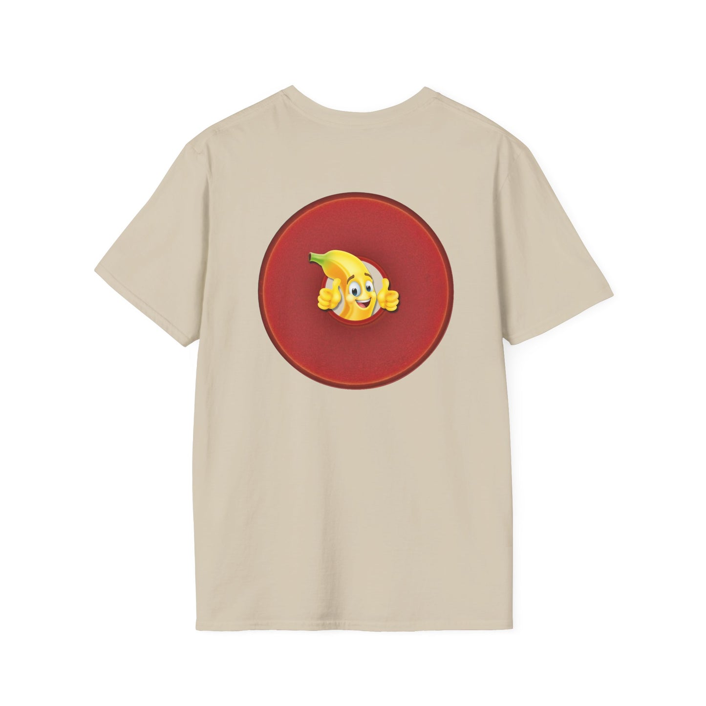 Classic Donut Tee - Unisex Soft-Style - "Dis' sheet, it's bananas!" - series 1.0 - variant 2 - red donut