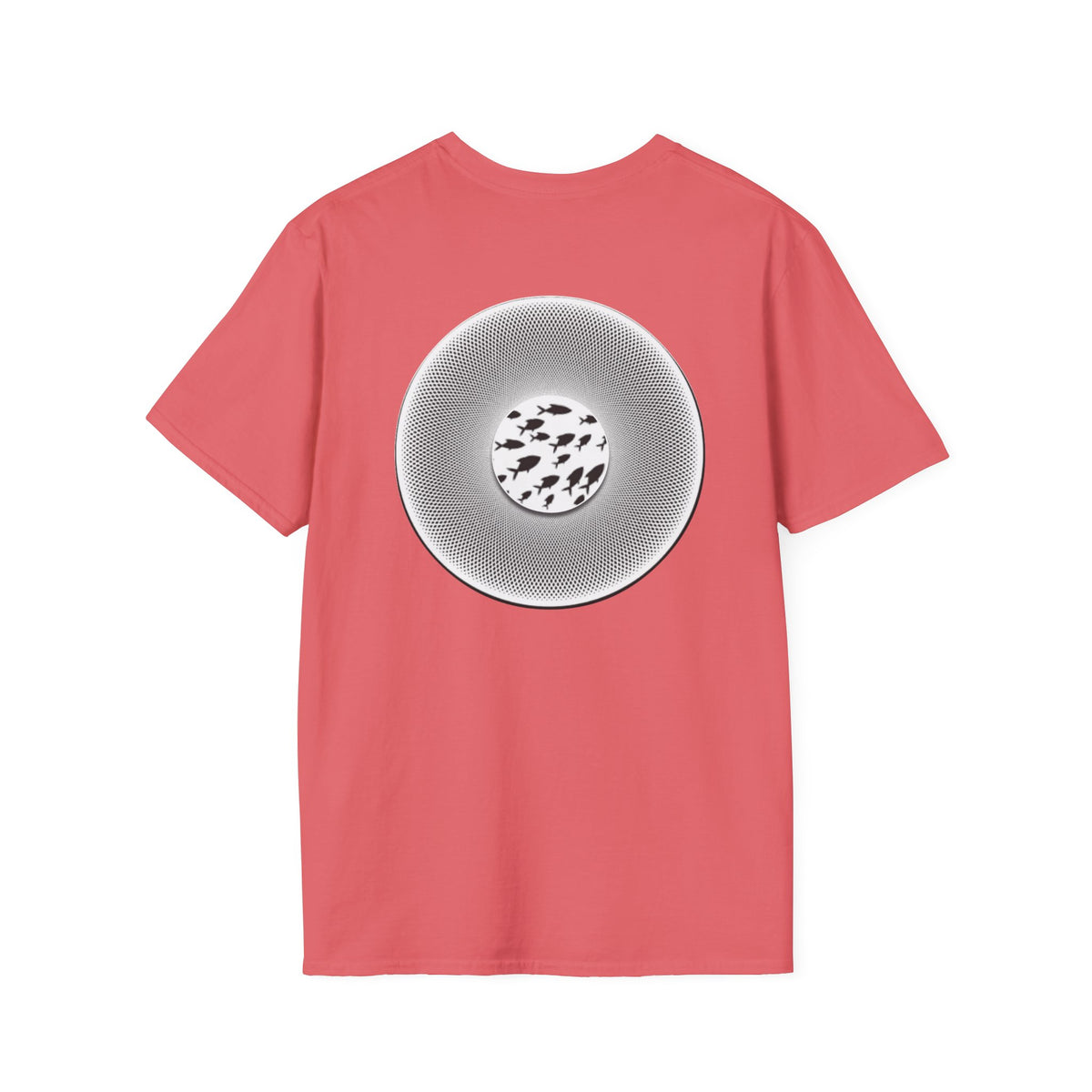 Classic Donut Tee - Unisex Soft-Style - "If I'm Swimming By" - variant 1 - white - textured donut