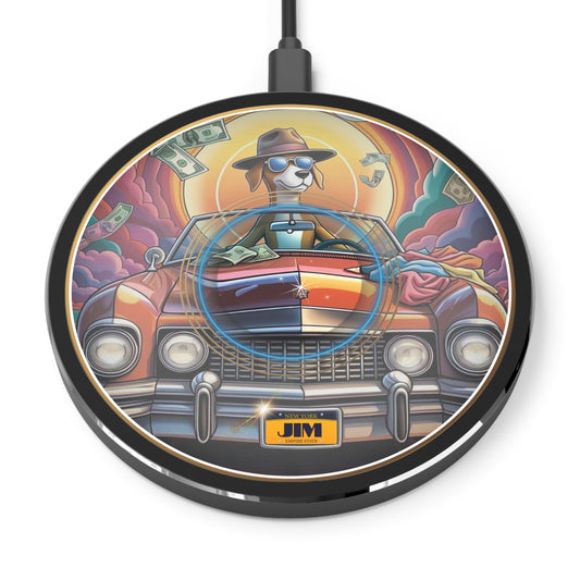 The Flow - Wireless Lumpy Donut Chargers - "Jimmy's Runaway Wireless Charger" - pic donut w/black background - variant 3