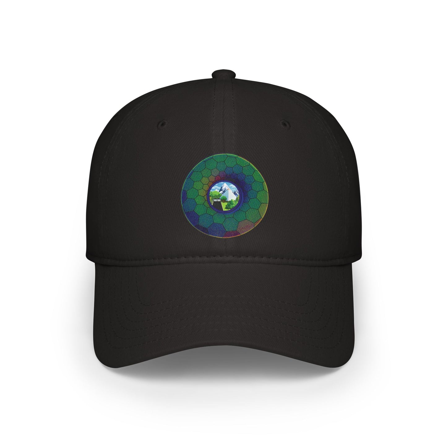 Lumpy Donut Baseball Cap - "Mansions of South Park" - variant 1 - green hexadonut w/