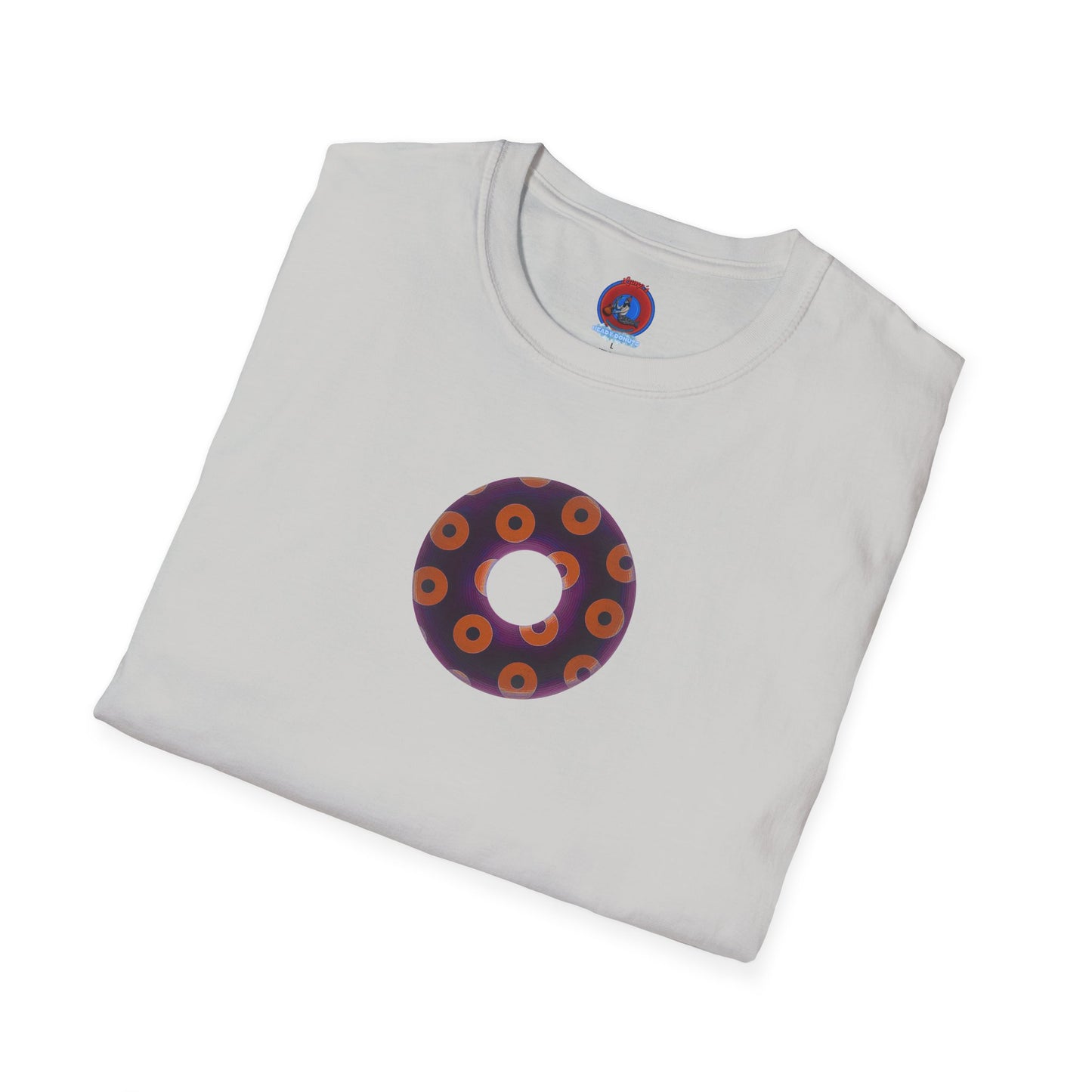 Plain Donuts/Unisex Soft-Style - "Plain Blimpy Paradoxical Donuts" - dark red-purple/orange donuts