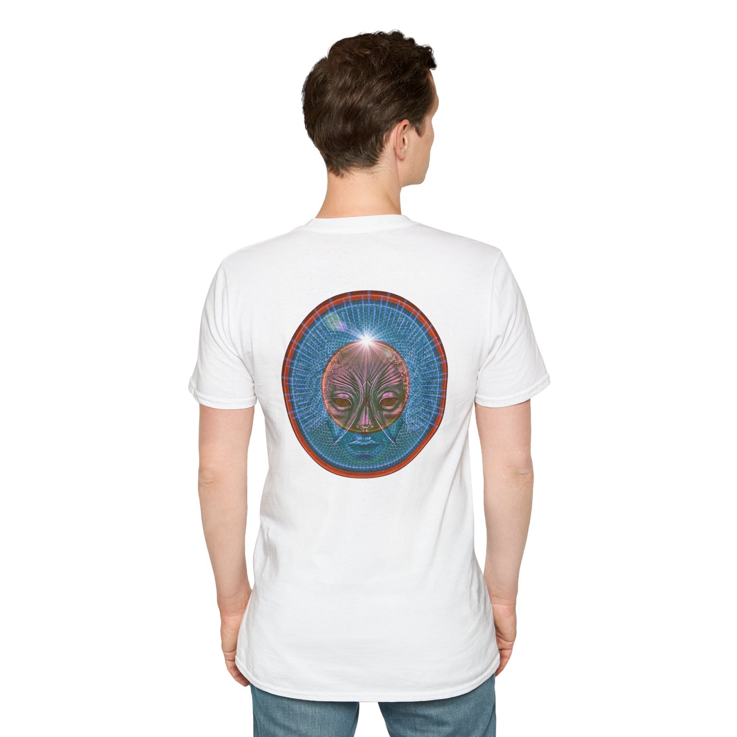 Classic Donut Tee - Unisex Soft-Style - "Donuts: Conjurers of Awesome" - series 1.0  - variant 1 - blue donut