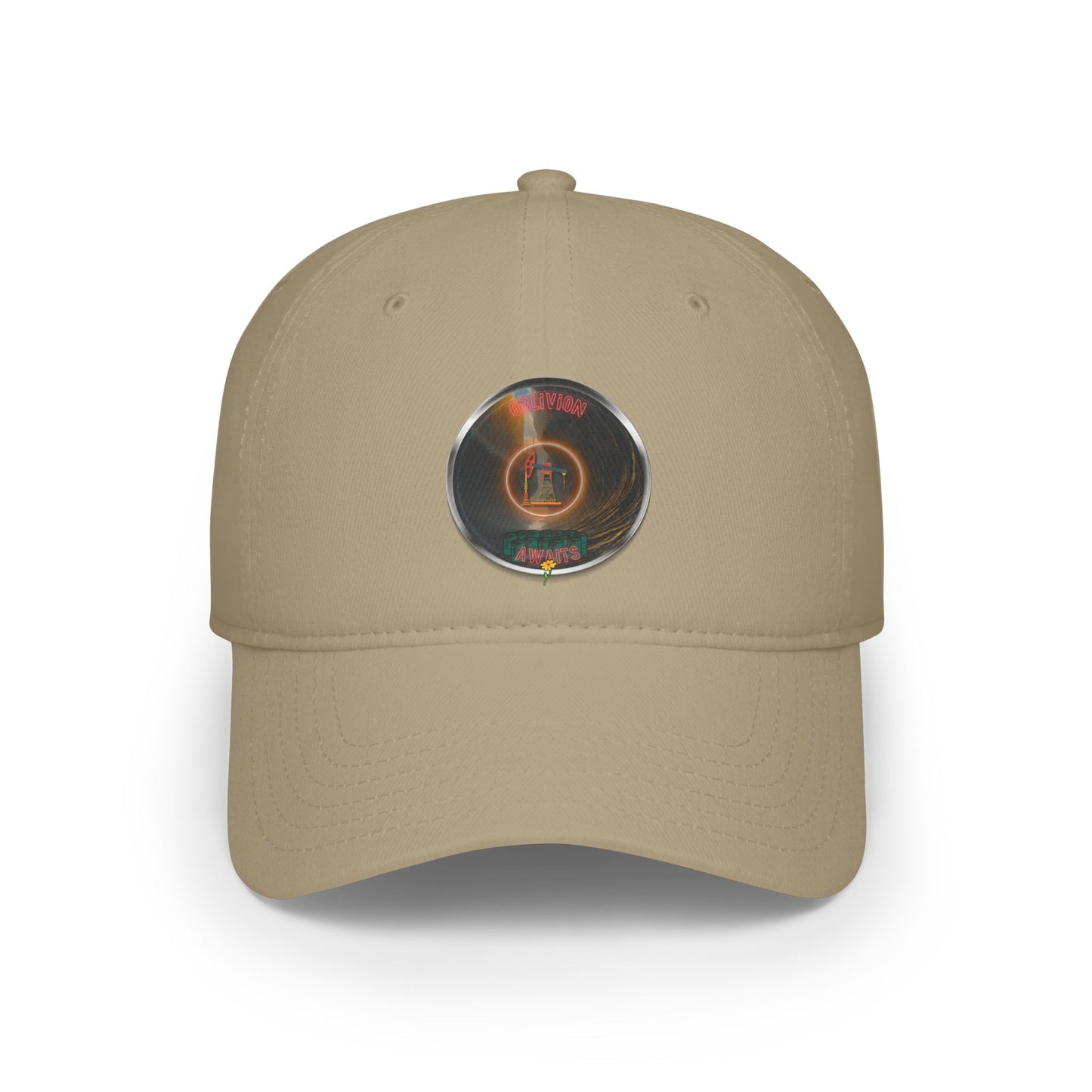 Lumpy Donut Baseball Cap - "The Donut Cap Splashed in Oil" -  - pic donut w/ [*charitable donut]