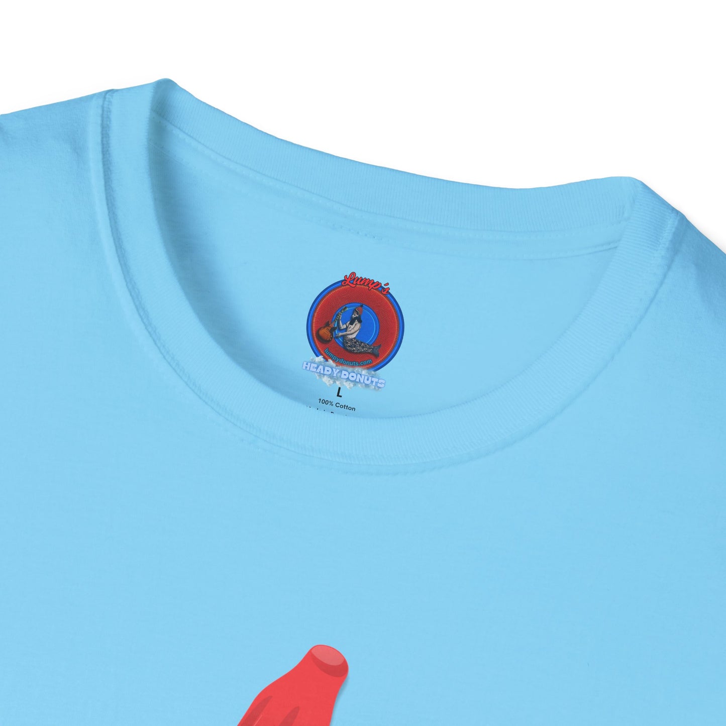 Classic Donut Tee - Unisex Soft-Style - "Blow this Popsicle Stand" - red/blue/cream - bomb pop