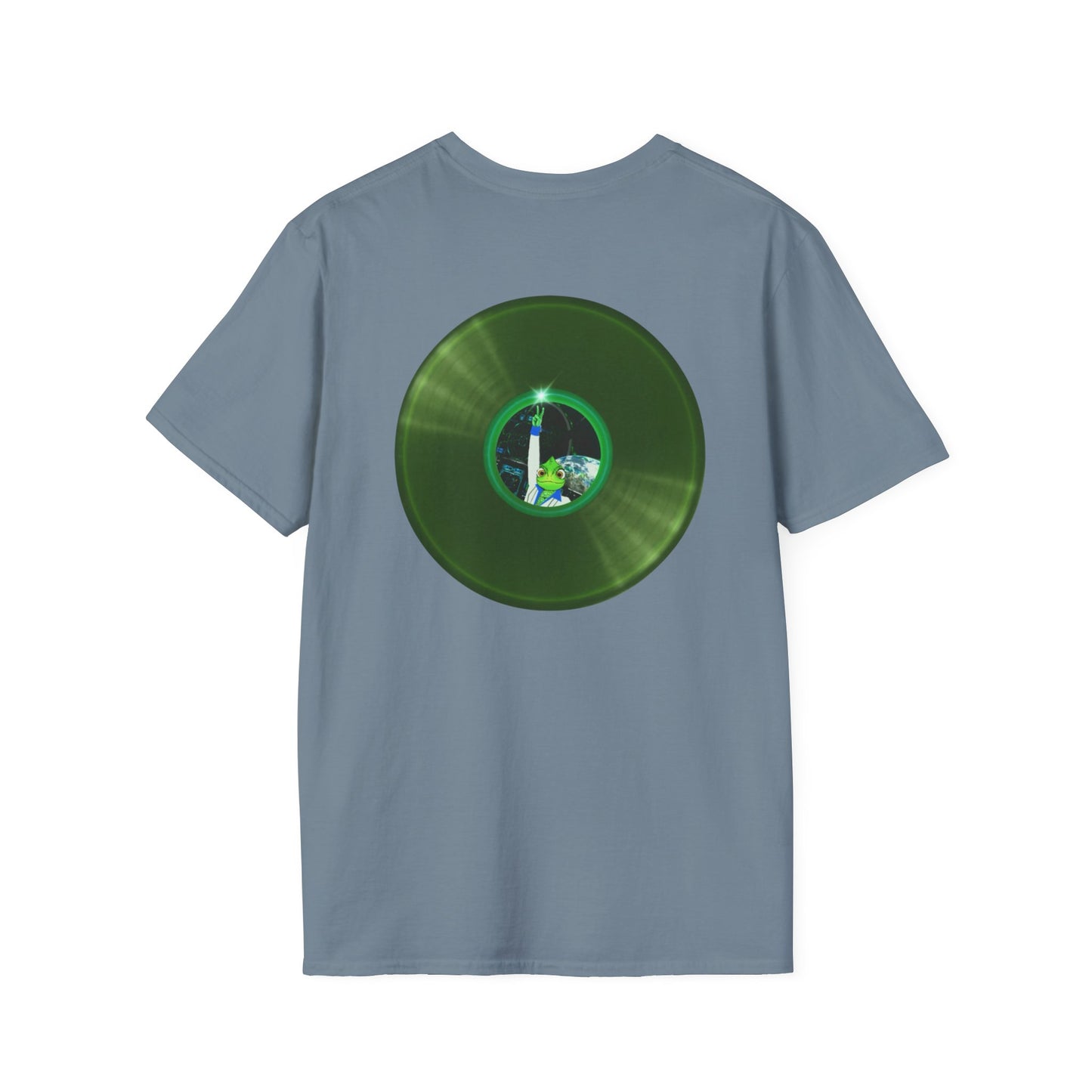 Classic Donut Tee - Unisex Soft-Style - "Rutherford's Staying Alive" - series 1.0 - variant 2 - green donut