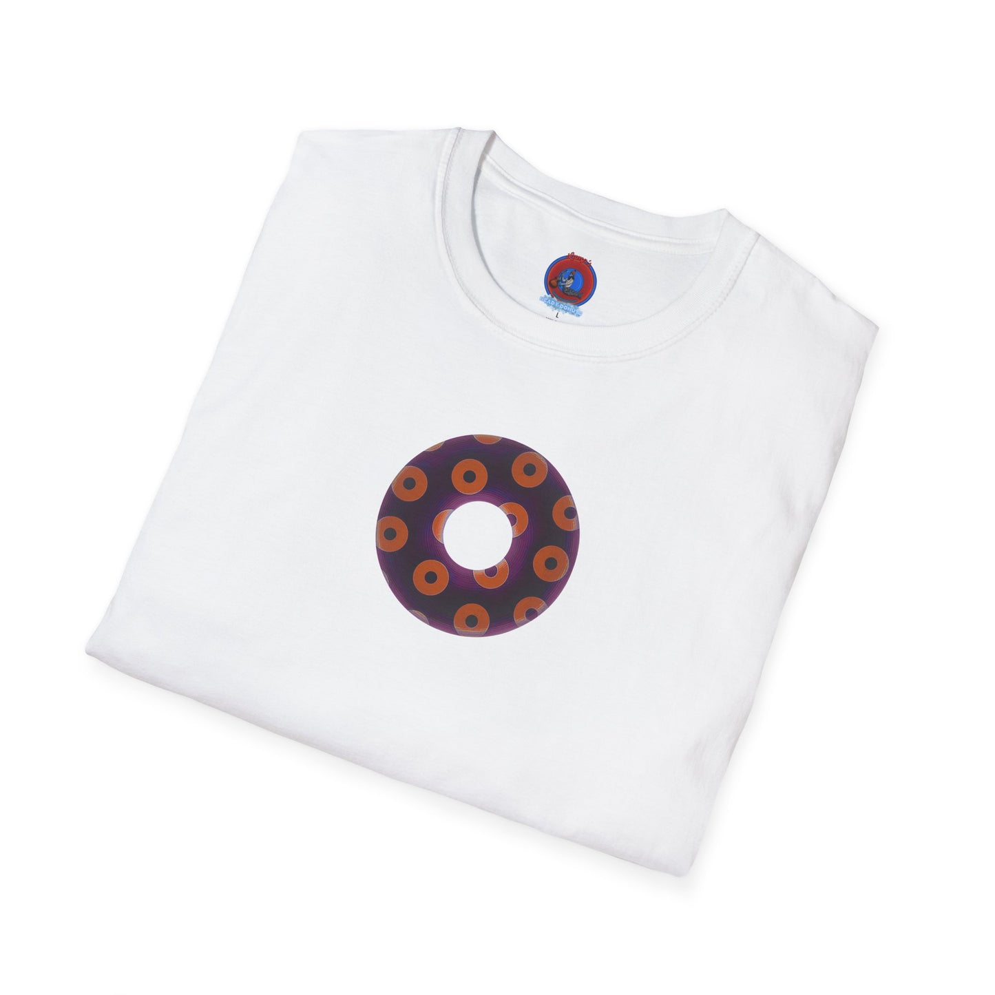 Plain Donuts/Unisex Soft-Style - "Plain Blimpy Paradoxical Donuts" - dark red-purple/orange donuts