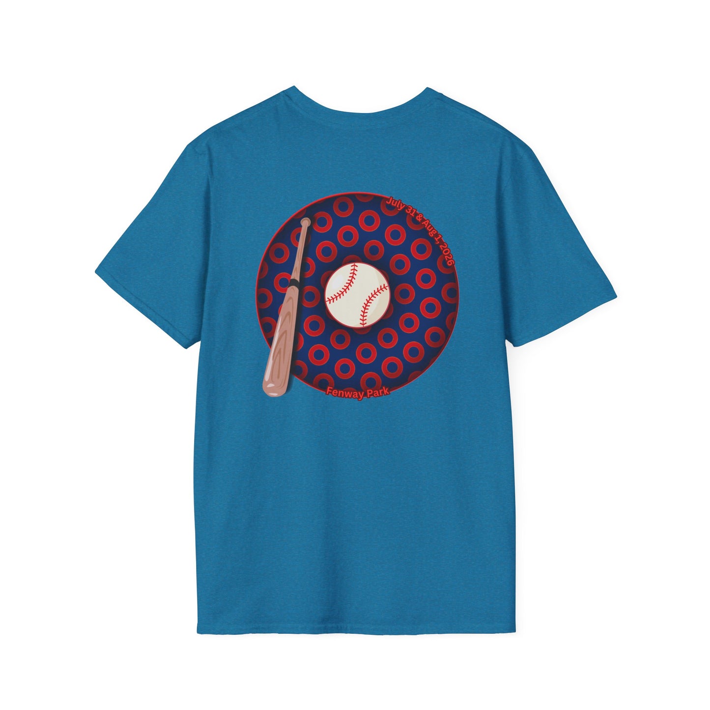 Classic Donut Tee - Unisex Soft-Style - "Phenway Ballpark Donuts" - vivid paradox donut - variant 1