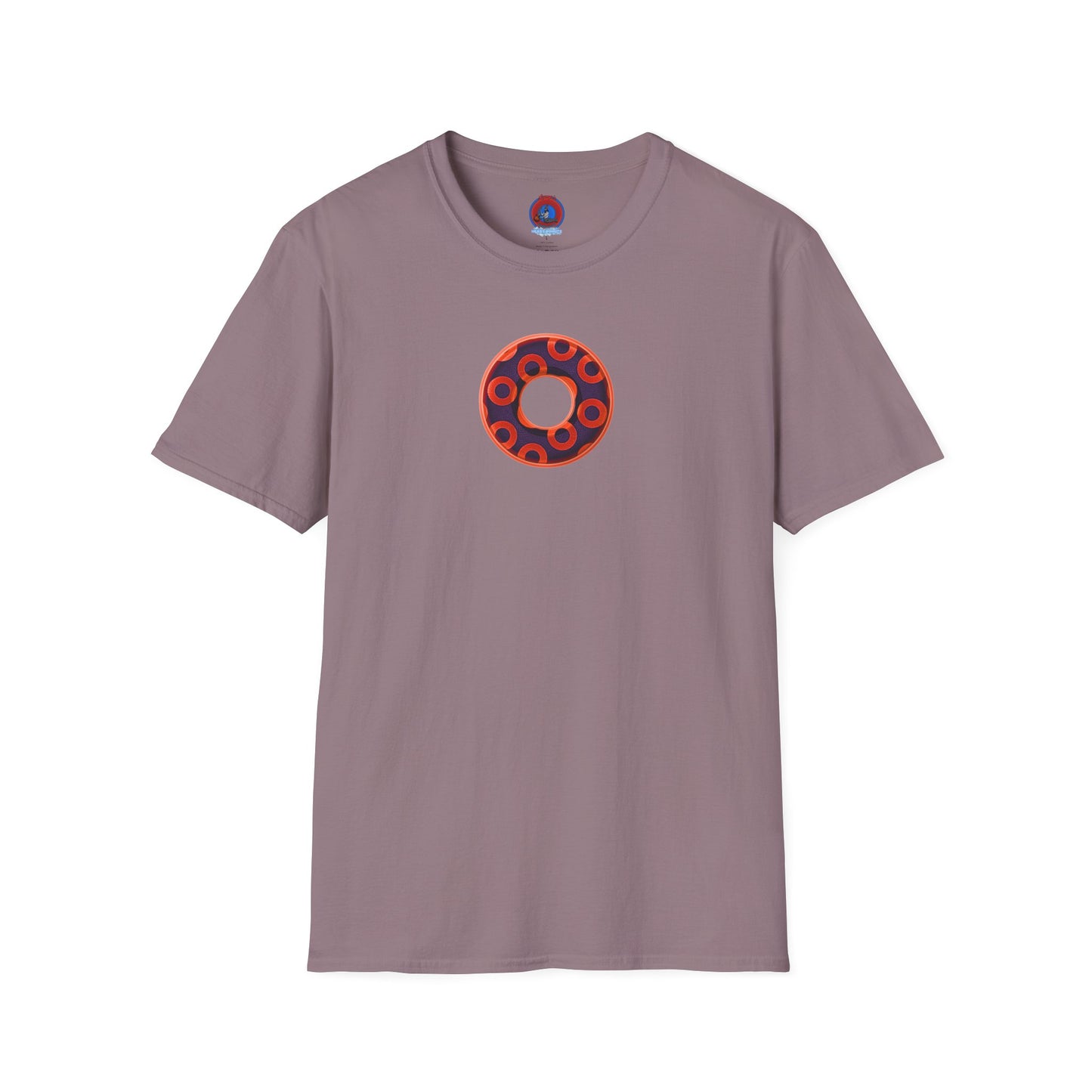 Plain Donuts/Unisex Soft-Style - "Plain Rustic Paradoxical Donuts" - red/midnight blue donuts