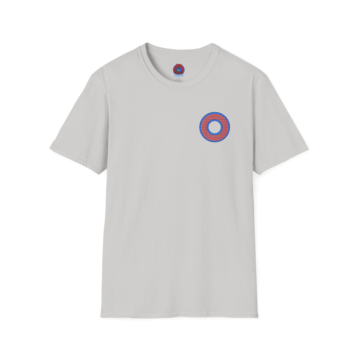 Classic Donut Tee - Unisex Soft-Style - "That's 1 Tasty Donut" - series 1.0  - variant 3 - red donut w/donut hole