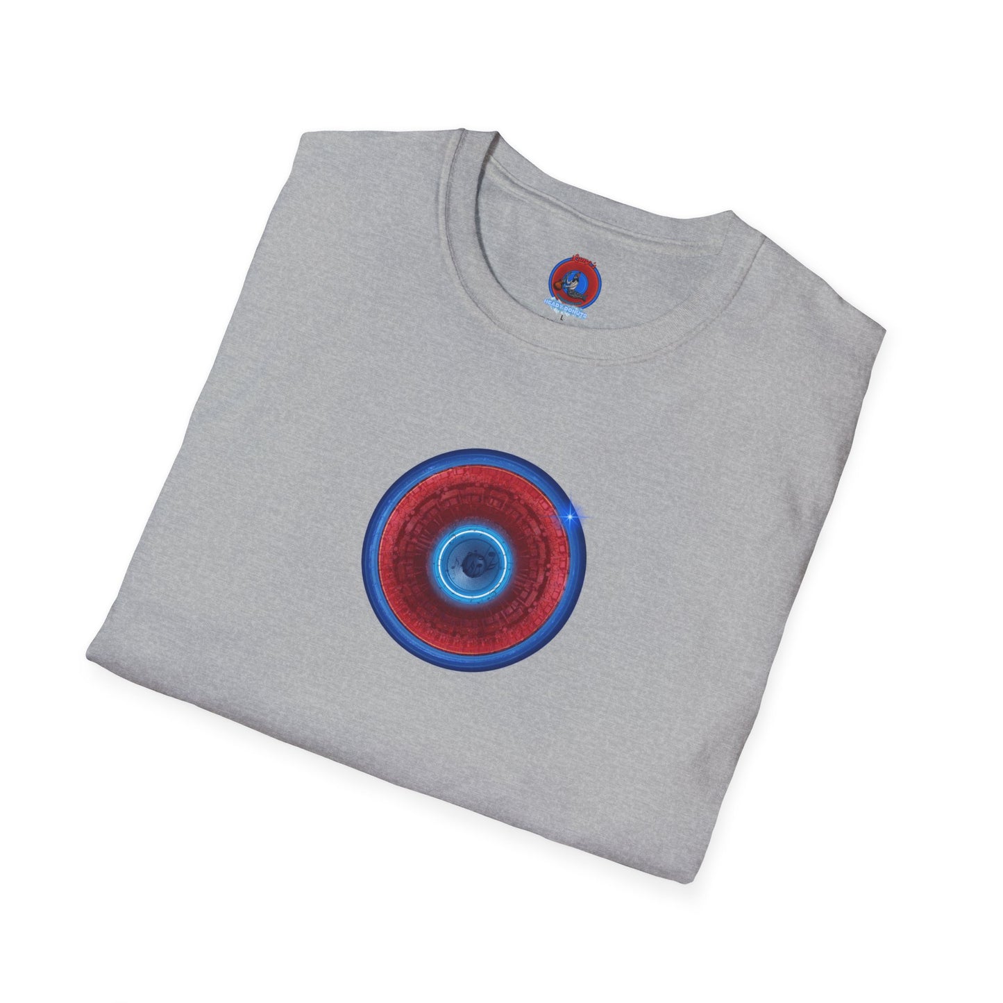 Classic Donut Tee - Unisex Soft-Style - "Homer's Perfect Donut" - series 1.0  - variant 2 - dark blue edging