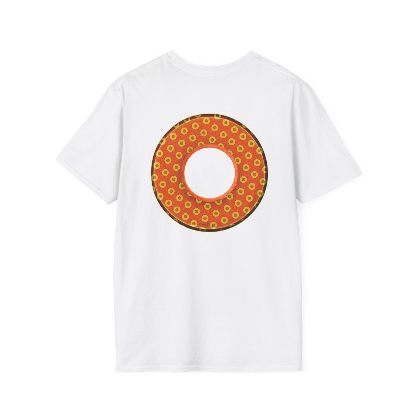 Plain Donuts/Unisex Soft-Style - "Plain Electric Paradoxical Donuts" - gold/orange donuts