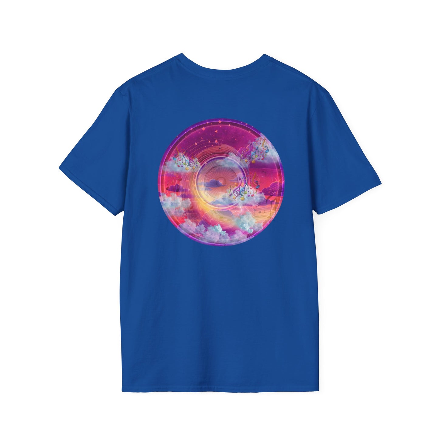Classic Donut Tee - Unisex Soft-Style - "Pillow Donuts of Cotton" - vivid magenta pic donut
