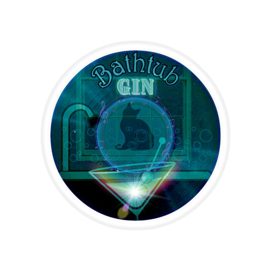 Donut Bumper/Outdoor Sticker - "Wendy's Preferred Donut" - series 1.0 - black/teal donut - [Die-Cut] 6"x 6"