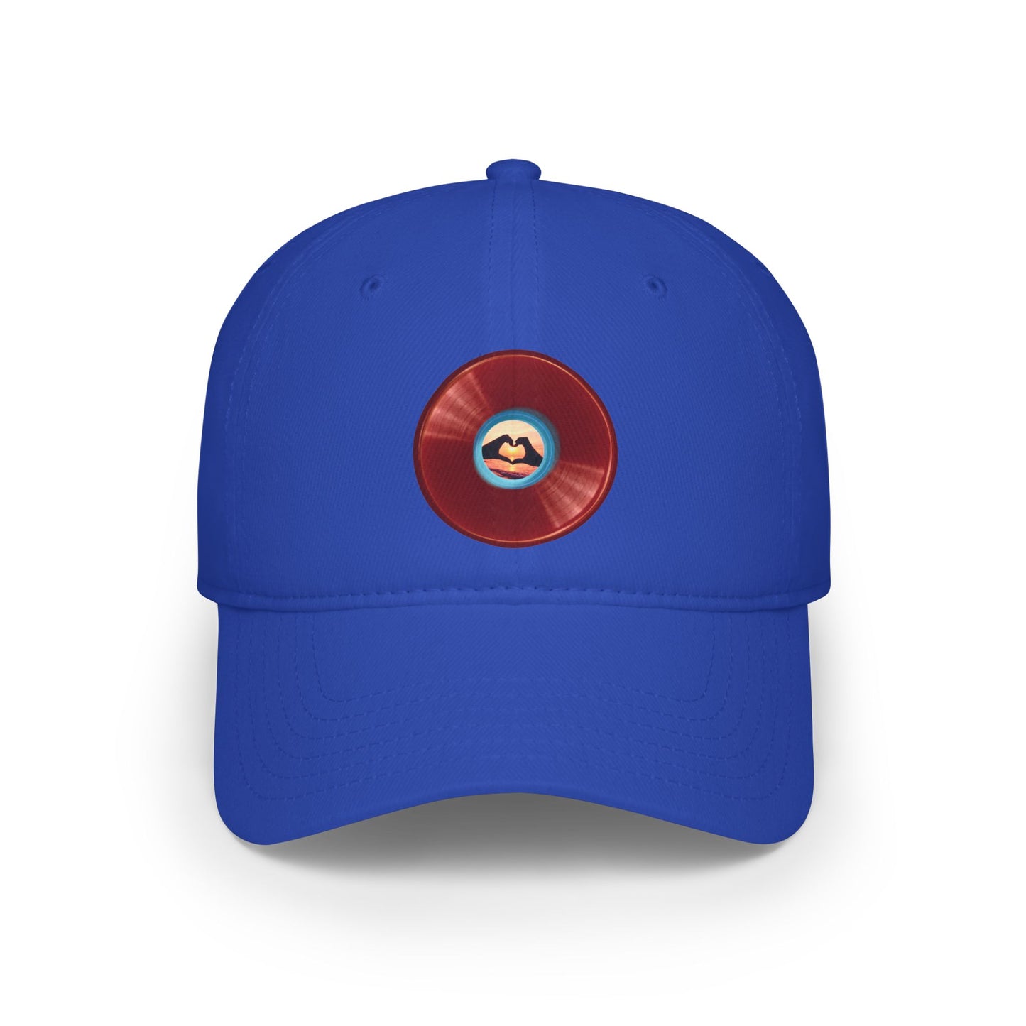Lumpy Donut Baseball Cap - "Waste of a Perfectly Good Baseball Cap" - variant 1 - vivid red donut w/