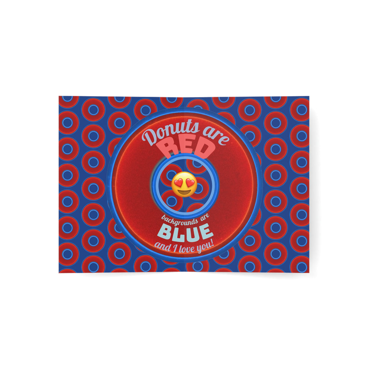 Lumpy Wishes - "Roses Are Red / So Are Donuts" - phriends/phamily greeting card series