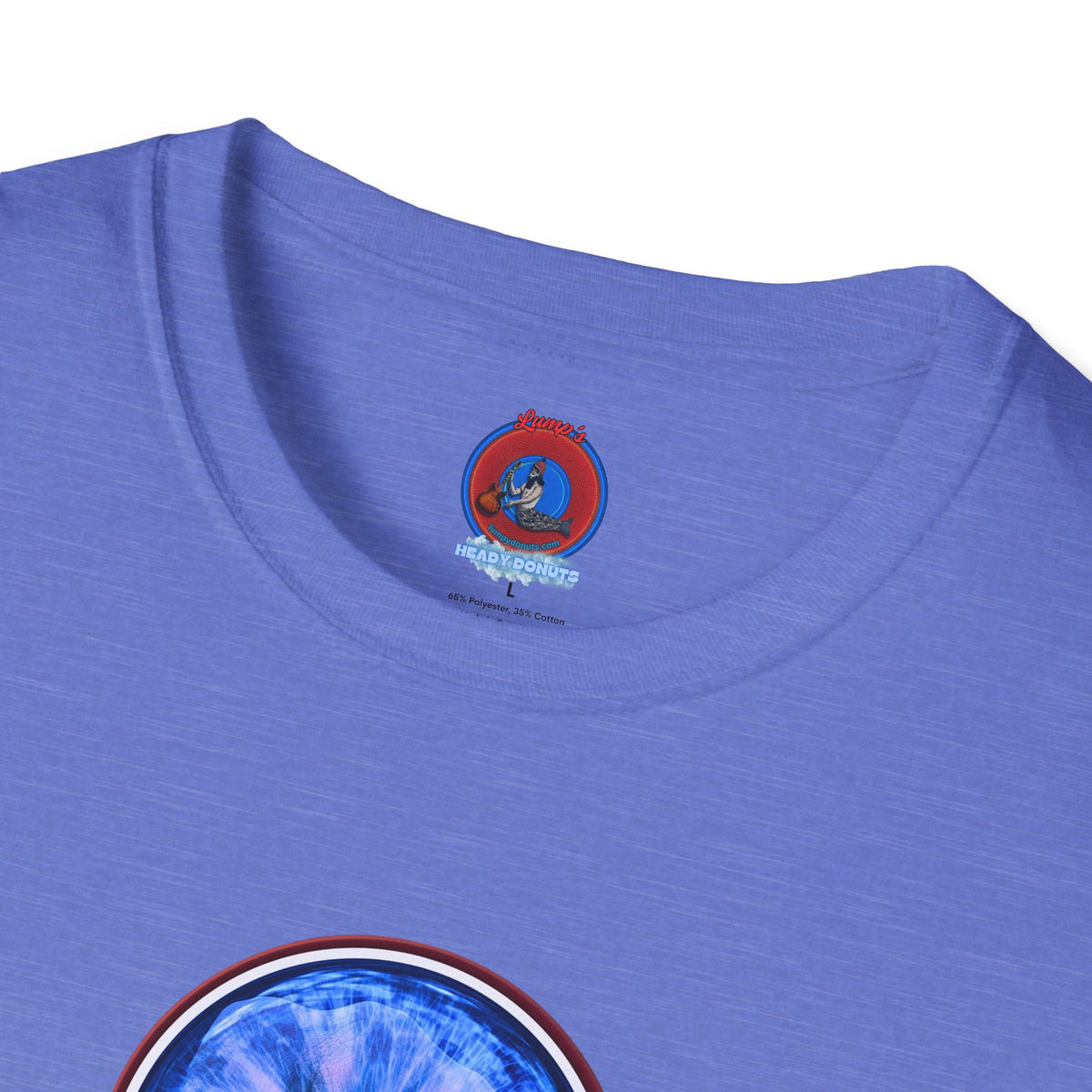 Classic Donut Tee - Unisex Soft-Style - "Wilson's Eyesore Donut Tee" - blue idonut - variant 2
