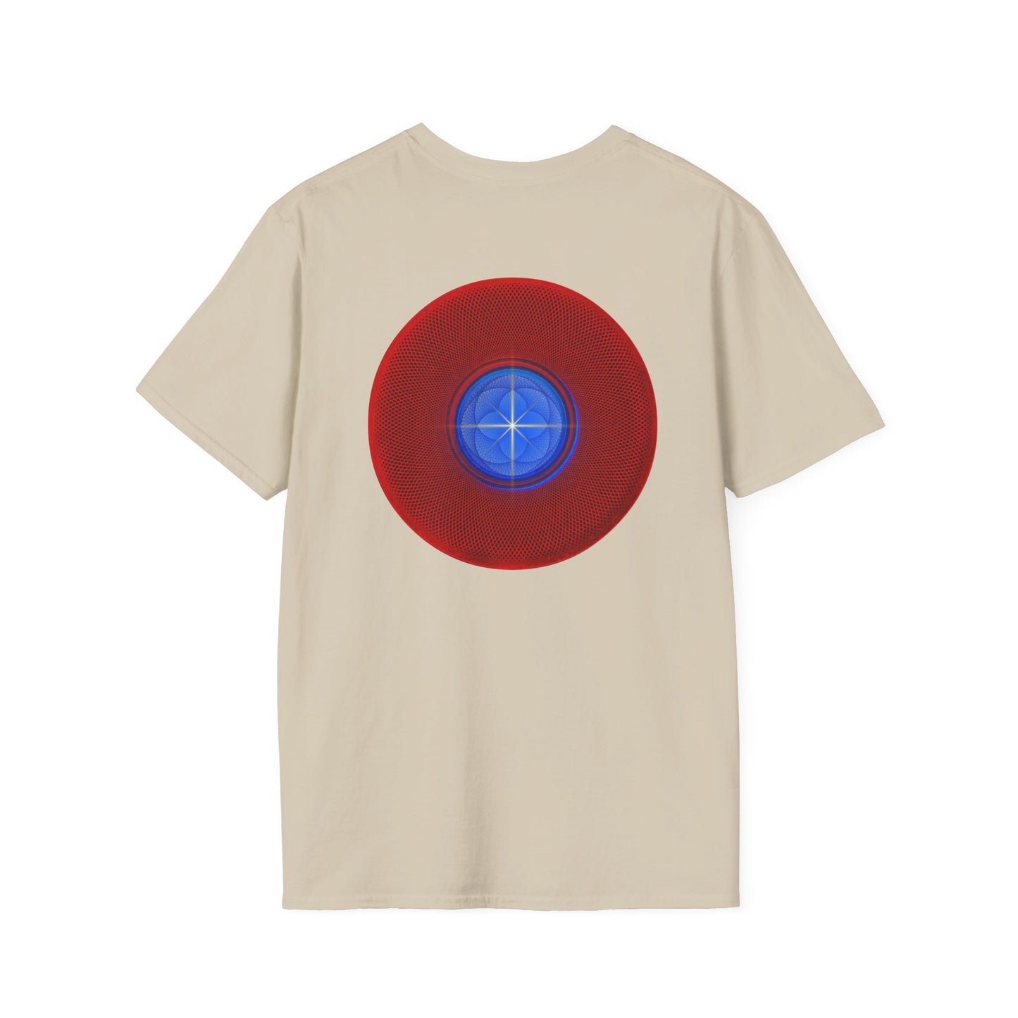 Classic Donut Tee - Unisex Soft-Style - "The Geometrical Donut" - series 1.0 - red donut