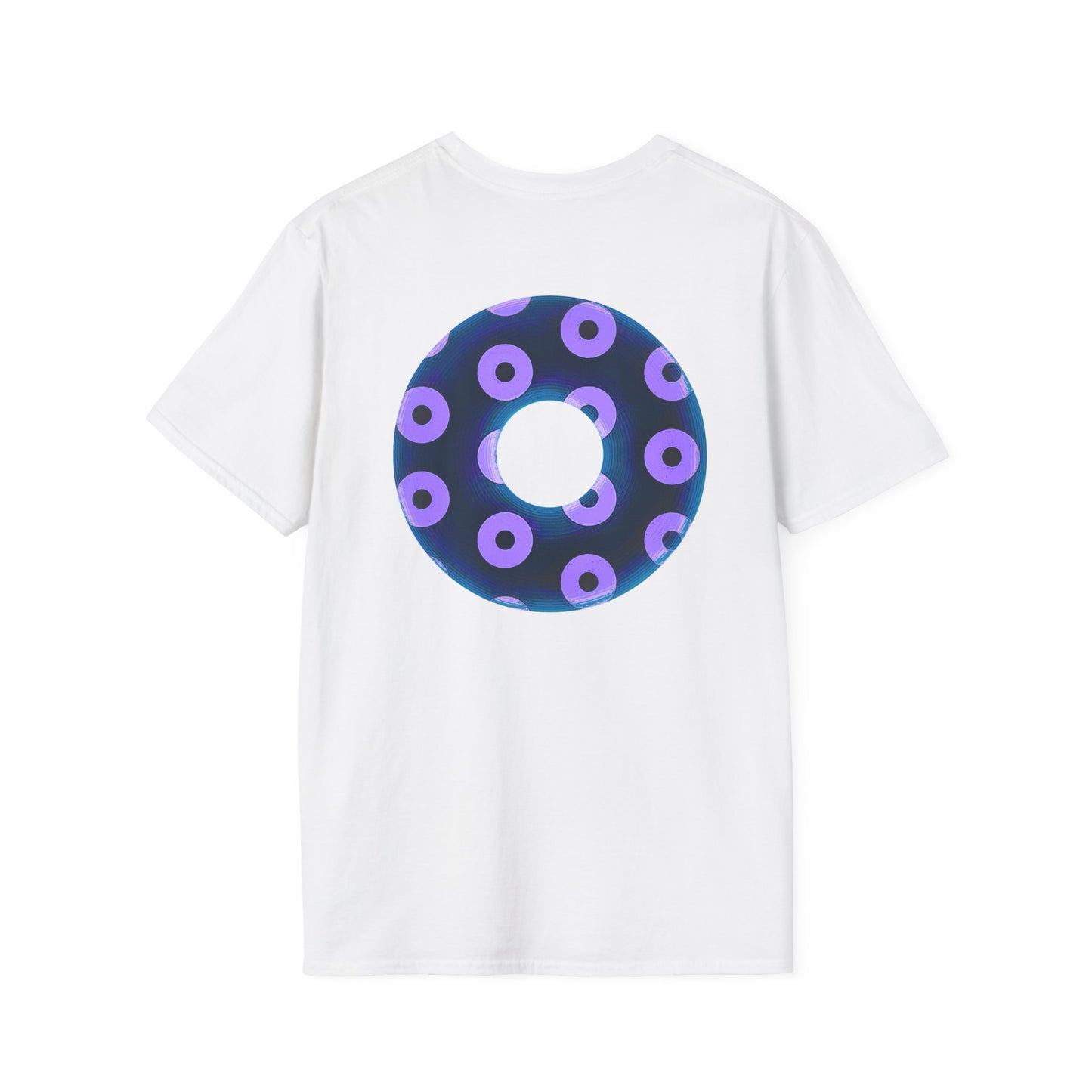 Plain Donuts/Unisex Soft-Style - "Plain Blimpy Paradoxical Donuts" - dark blue/light purple donuts