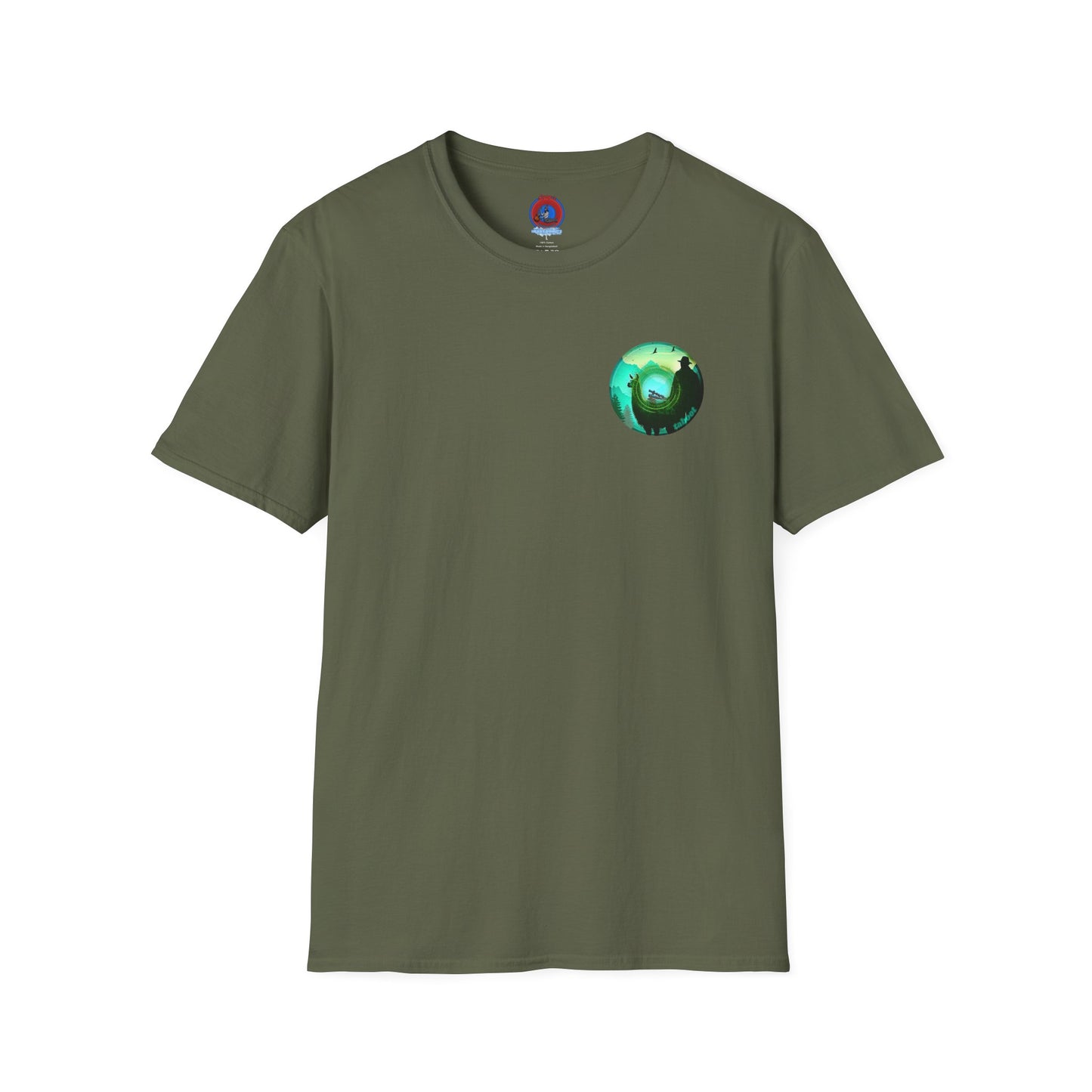 Classic Donut Tee - Unisex Soft-Style - "The Taboo(t) Donut" - green/picture donut