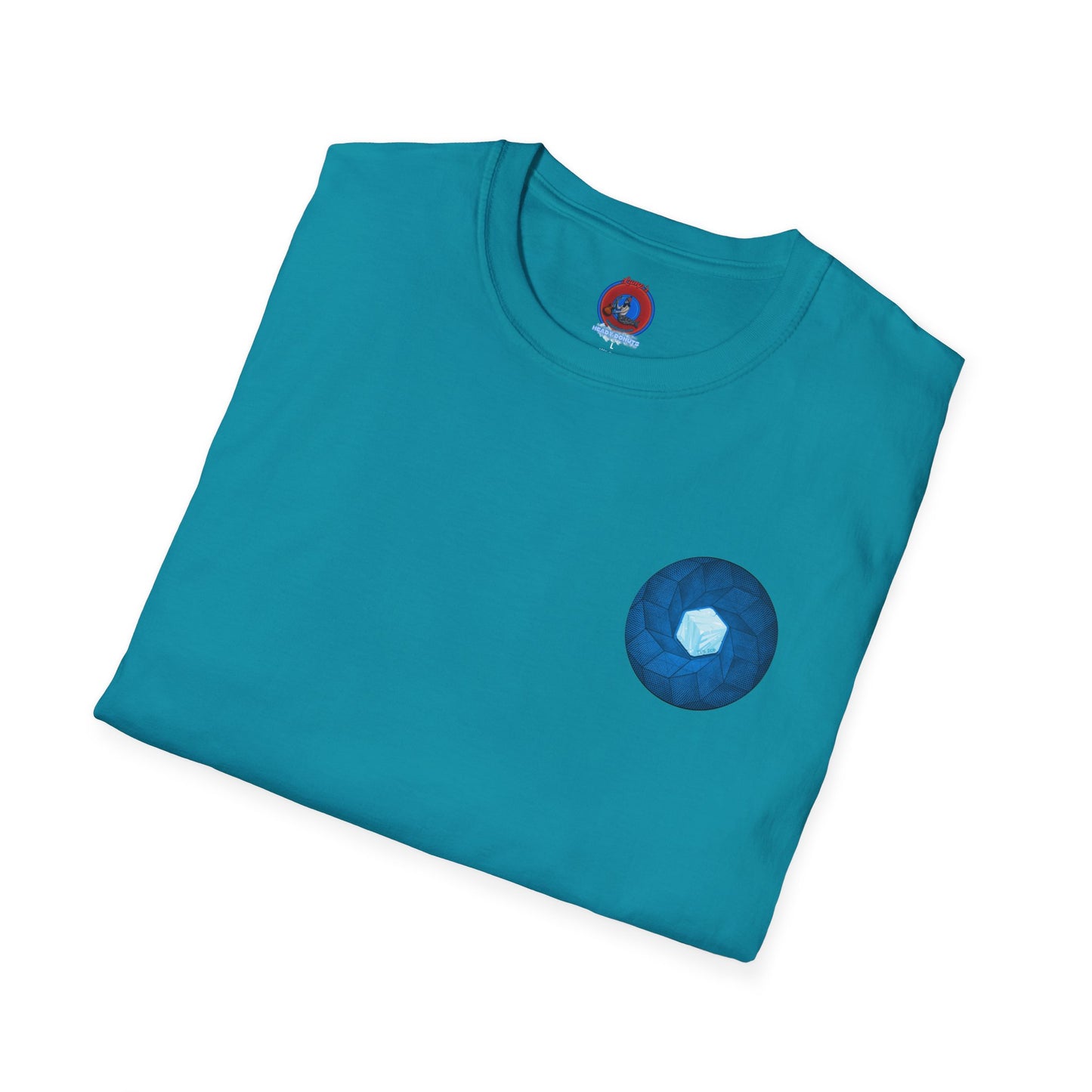 Classic Donut Tee - Unisex Soft-Style - "It's Ice... Cube's Donut" - variant 2 - blue cubed donut