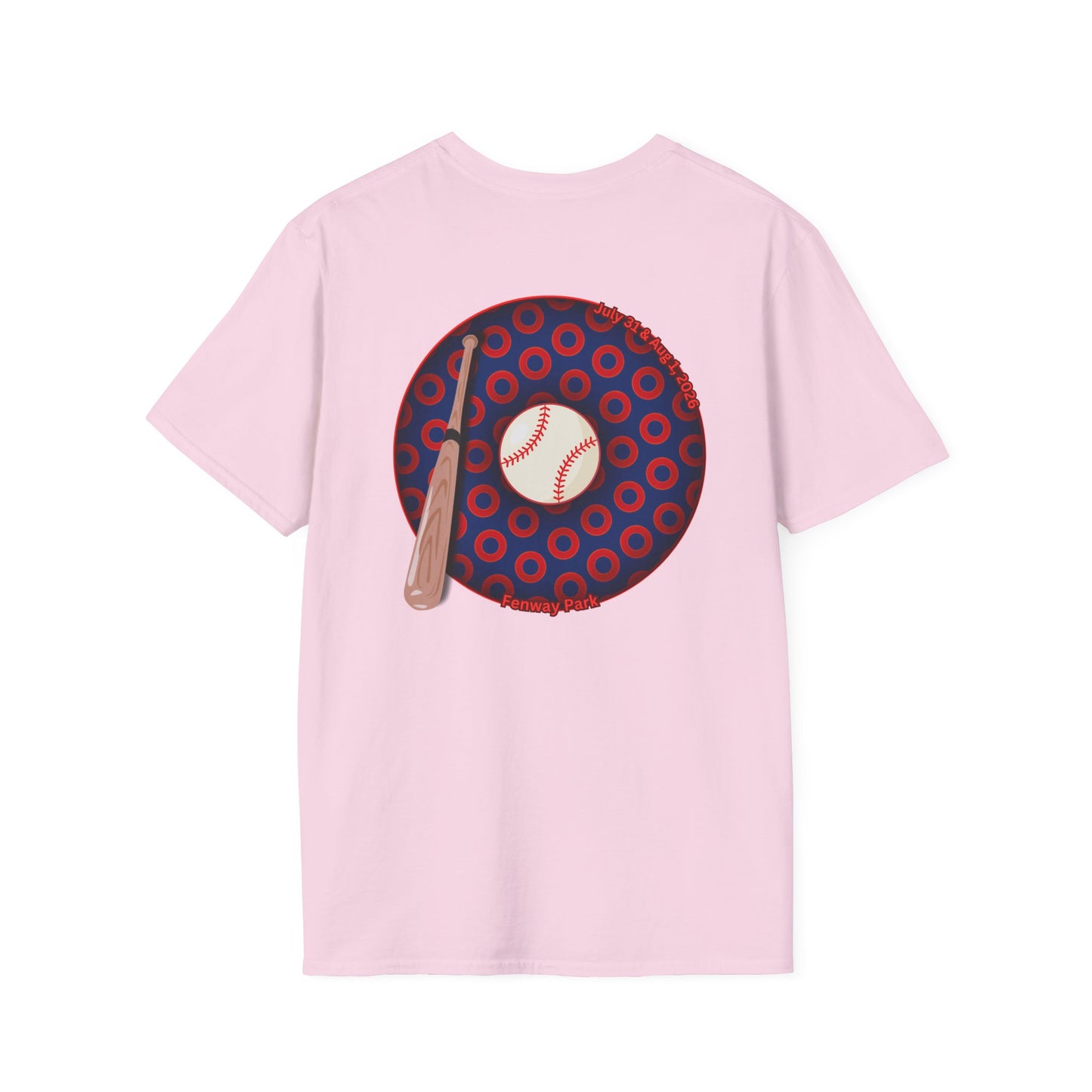 Classic Donut Tee - Unisex Soft-Style - "Phenway Ballpark Donuts" - vivid paradox donut - variant 1