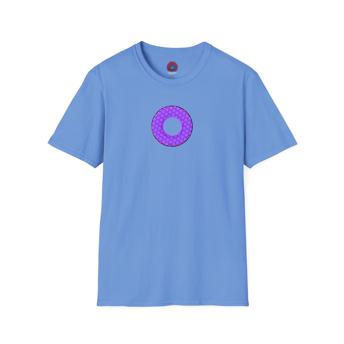 Plain Donuts/Unisex Soft-Style - "Plain Electric Paradoxical Donuts" - bright purple/light purple donuts