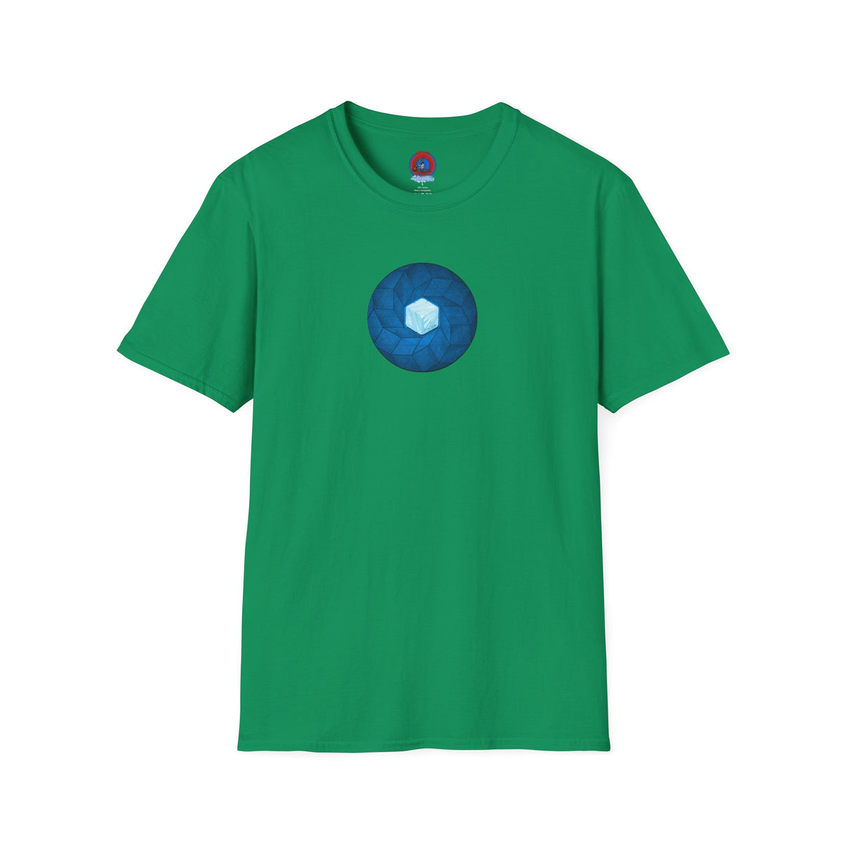 Classic Donut Tee - Unisex Soft-Style - "It's Ice... Cube's Donut" - variant 2 - blue cubed donut