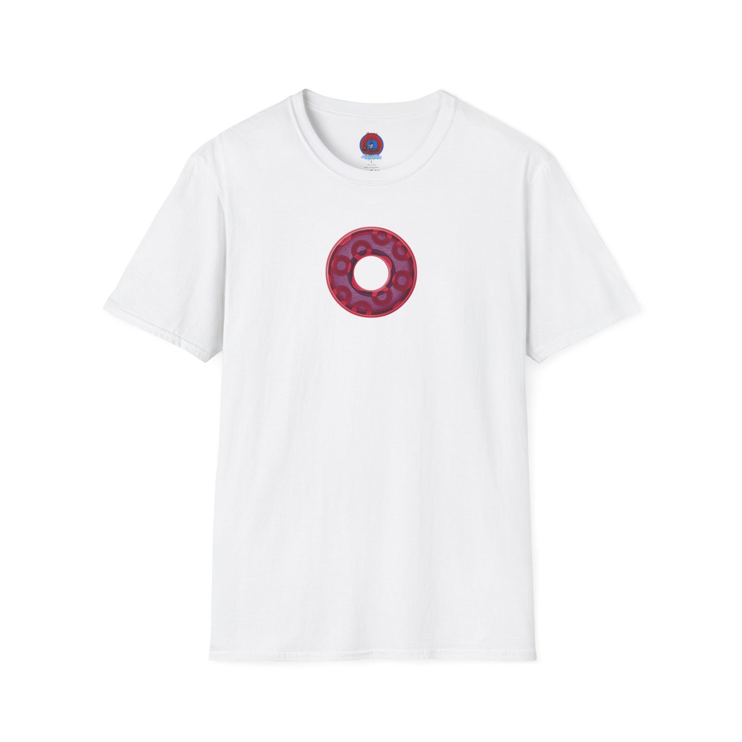 Plain Donuts/Unisex Soft-Style - "Plain Rustic Paradoxical Donuts" - mauve/purple donuts