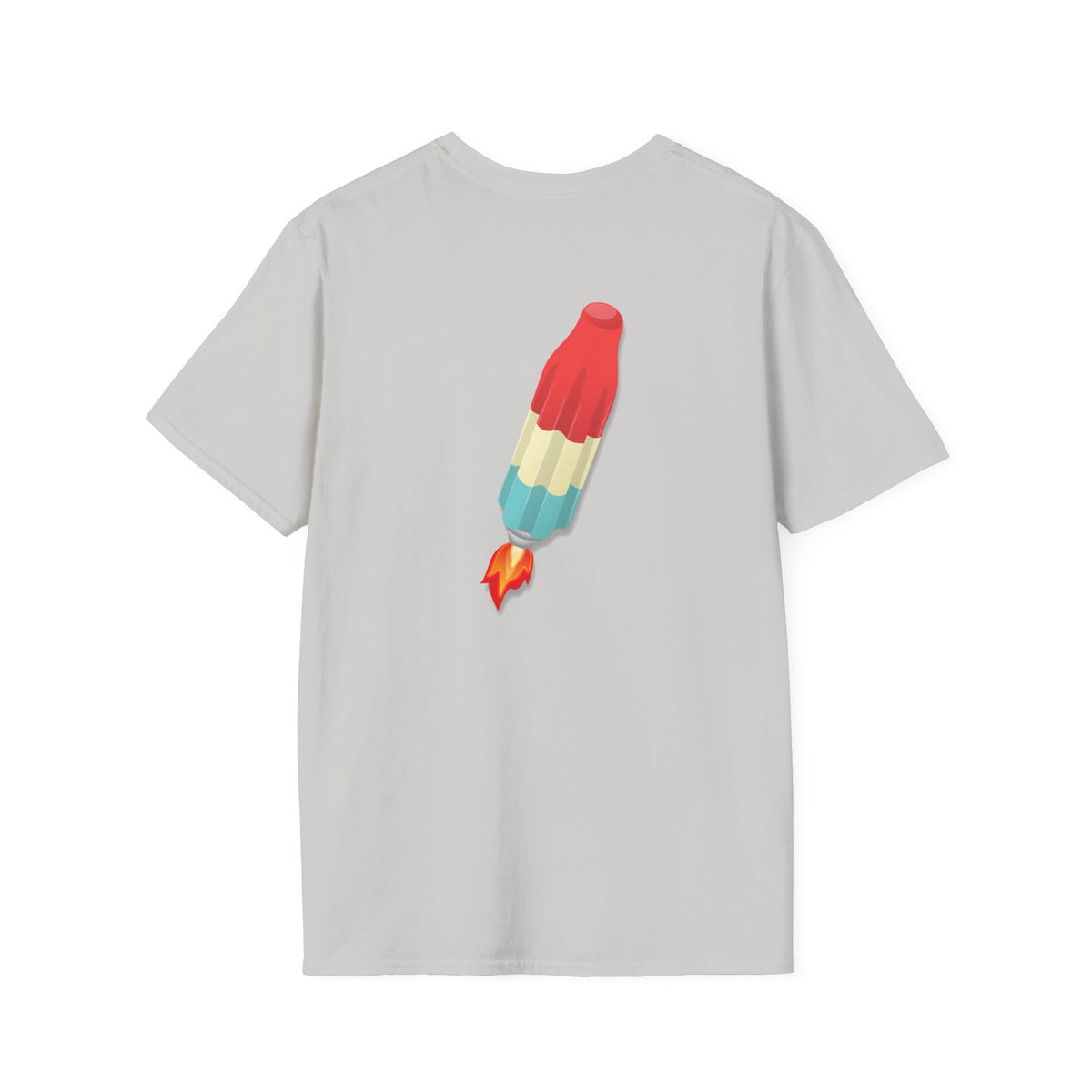 Classic Donut Tee - Unisex Soft-Style - "Blow this Popsicle Stand" - red/blue/cream - bomb pop