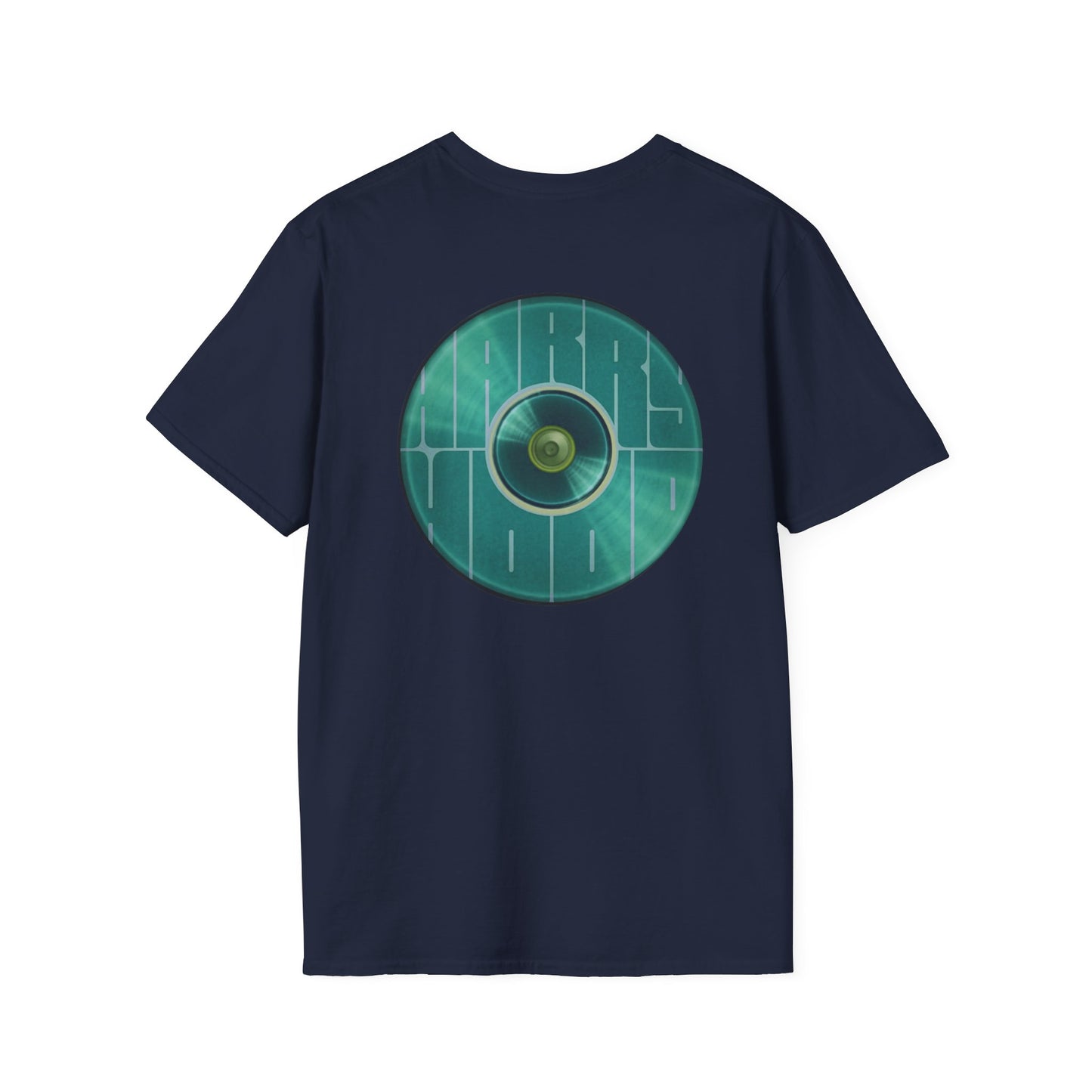 Classic Donut Tee - Unisex Soft-Style - "Harry's Hoodlum Donut" - series 1.0  - variant 3 - green donut(s)