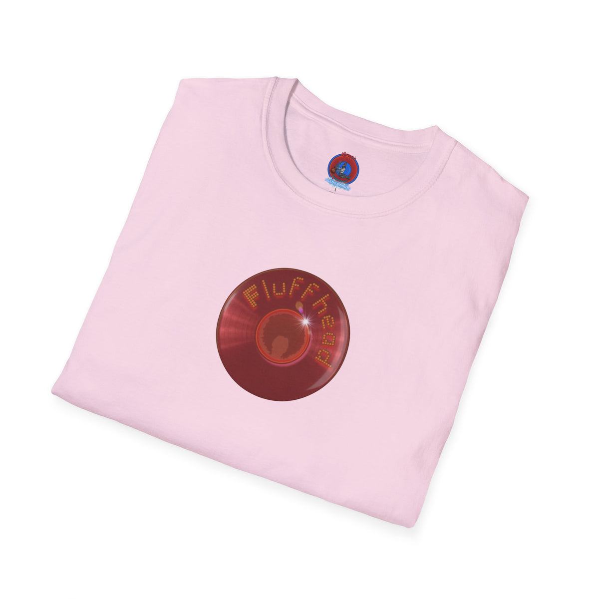 Classic Donut Tee - Unisex Soft-Style - "The Fluffernutter Donut" - series 1.0 - vivid dark red donut