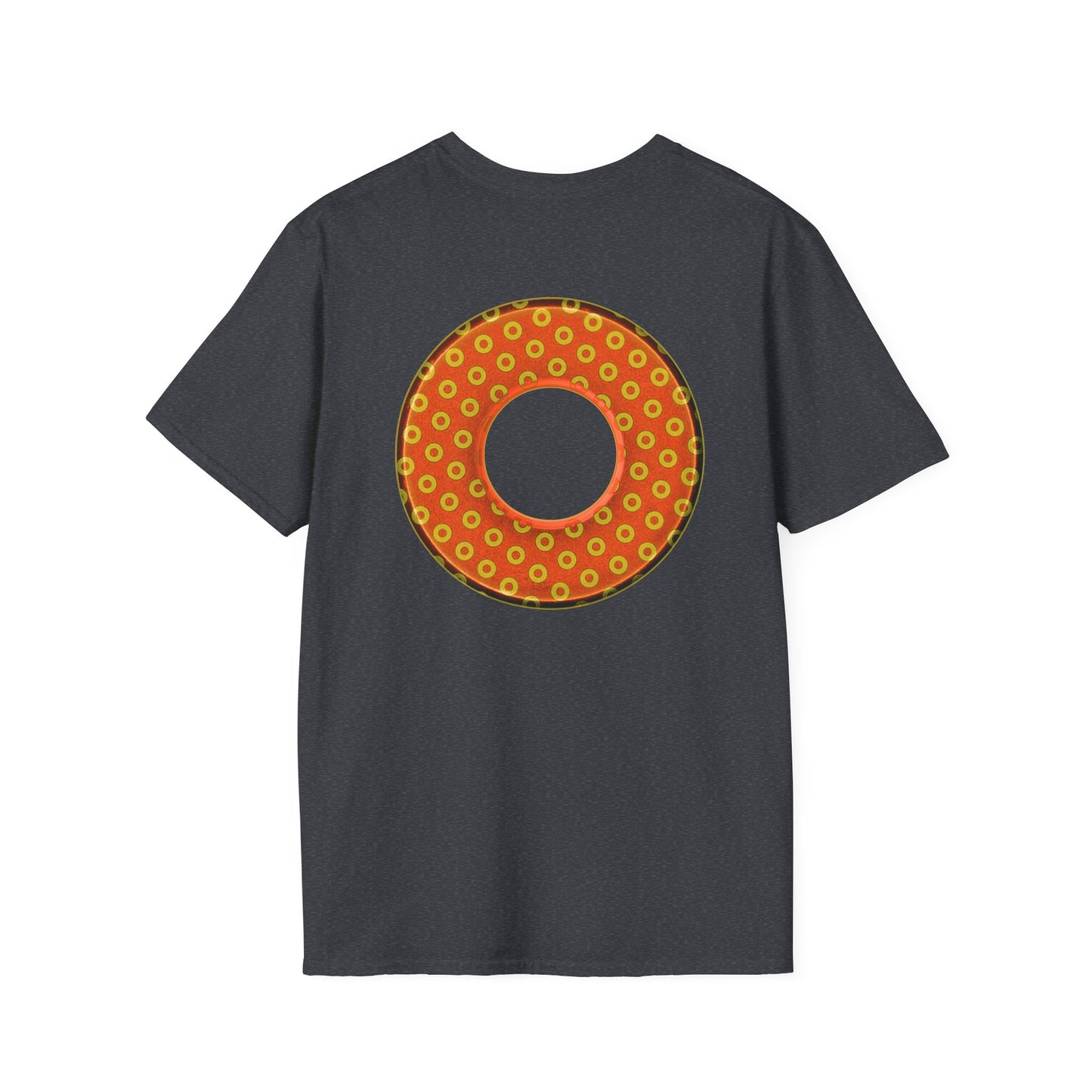 Plain Donuts/Unisex Soft-Style - "Plain Electric Paradoxical Donuts" - gold/orange donuts