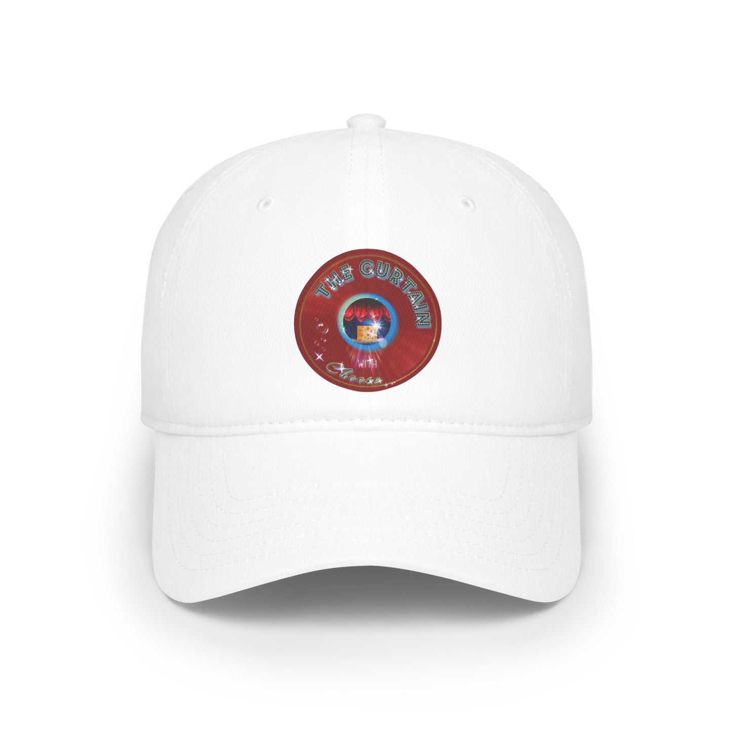 Lumpy Donut Baseball Cap - "The Official Donut W/" - variant 1 - red vivid donut w/