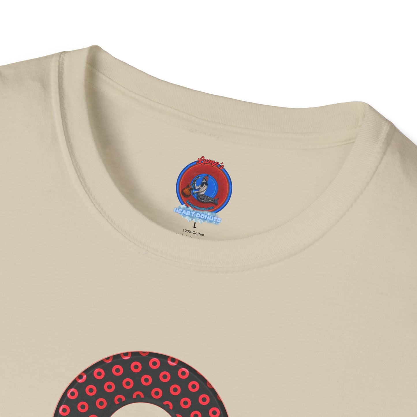 Plain Donuts/Unisex Soft-Style - "Plain Electric Paradoxical Donuts" - black/red donuts