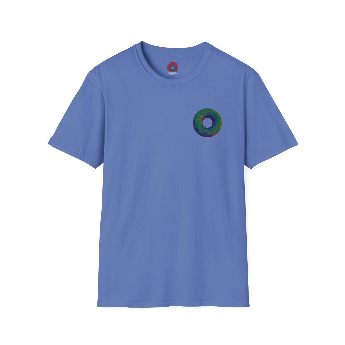 Classic Donut Tee - Unisex Soft-Style - "Dr. Albert Hofmann's Favorite Donut" - series 1.0  - variant 1 - green hexadonut