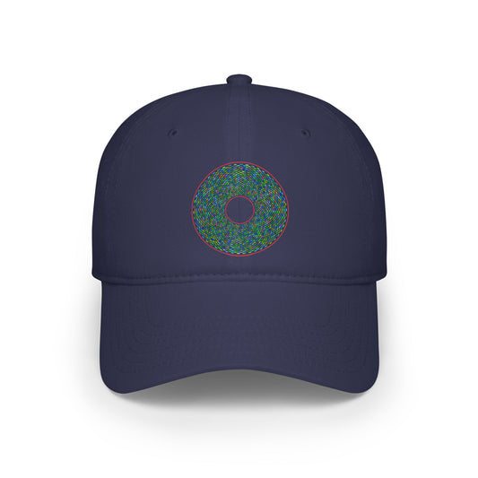 Lumpy Donut Baseball Cap - "Pixilated Donut" - variant 1 - assorted color donut w/