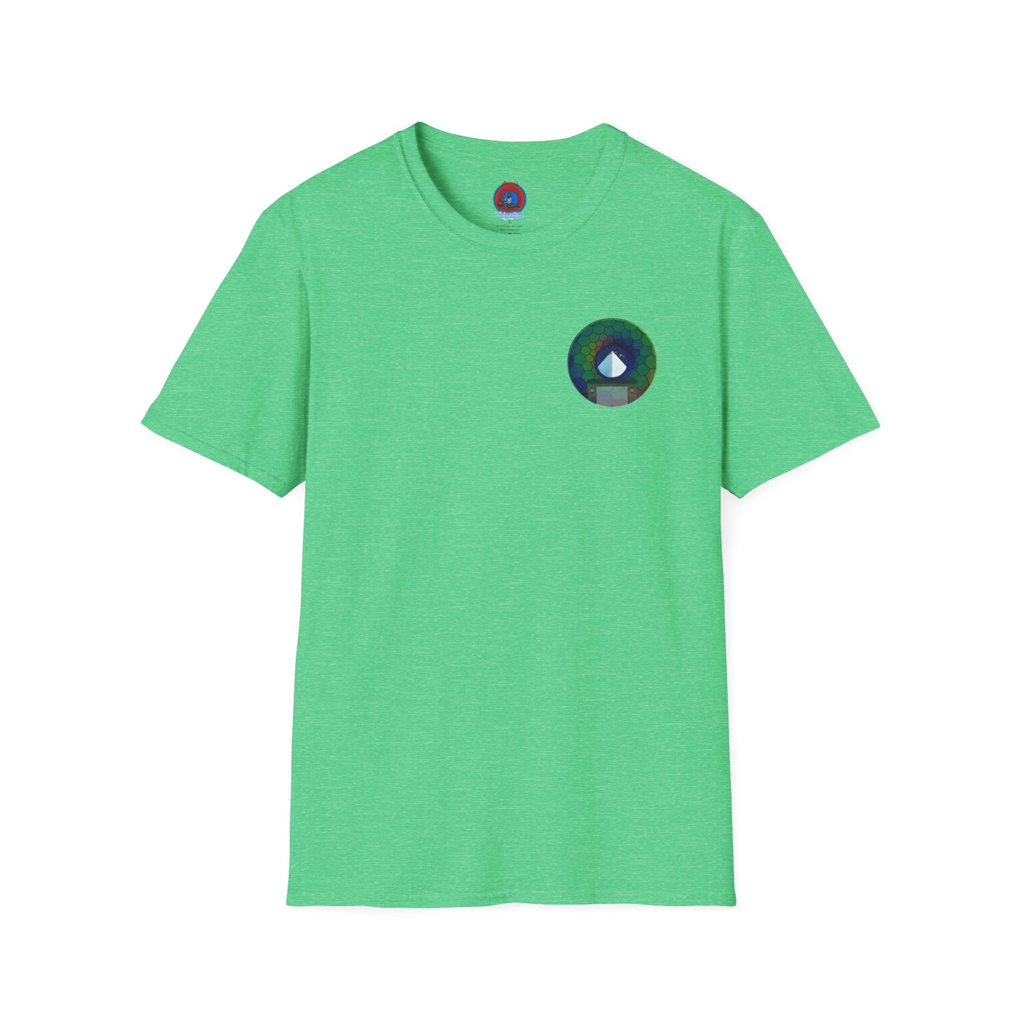 Classic Donut Tee - Unisex Soft-Style - "Limestone Donuts so Large" - variant 8 - green hexadonut w/garage